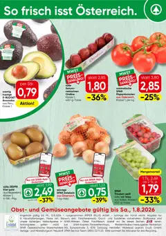 Spar Obst & Gemüse ab 27.07.2026 gültig