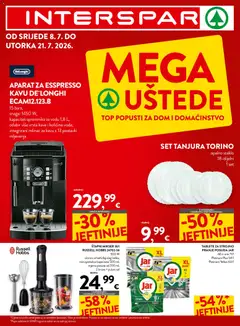 Interspar Mega Uštede - Pregled kataloga iz trgovine Interspar, vrijedi od 08.07.2026