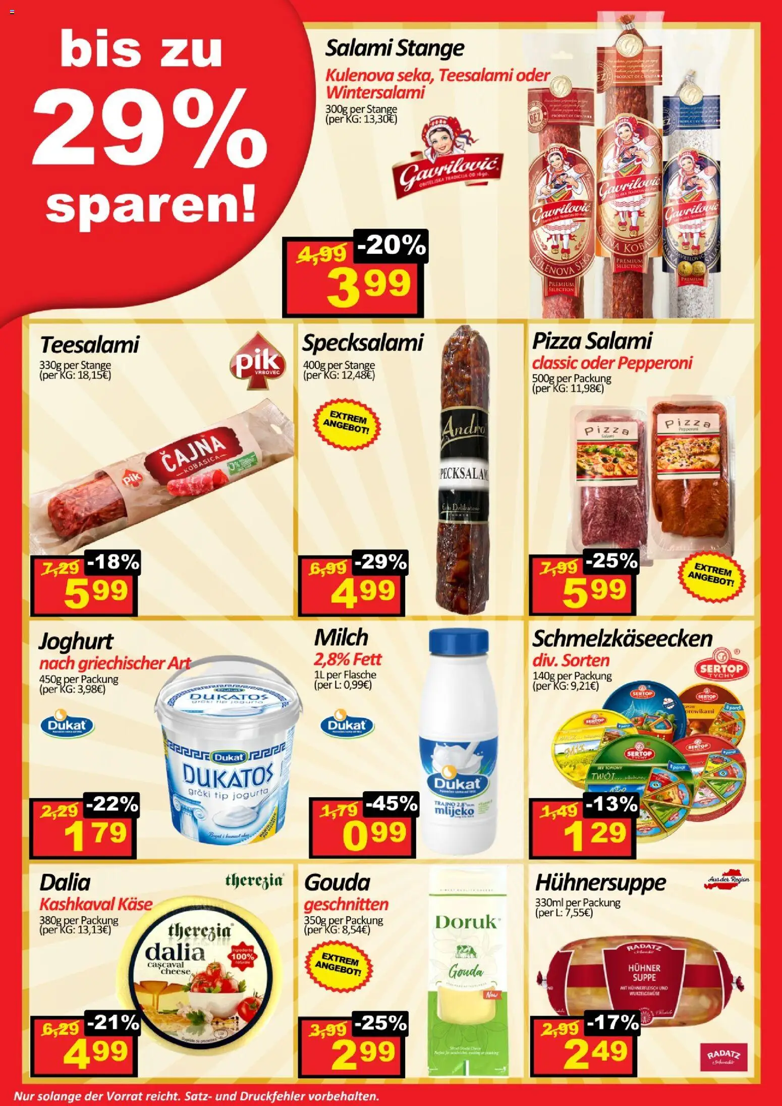 Wurstico Abholmarkt Flugblatt gültig ab 21.05.2026 | Seite: 2 | Produkte: Joghurt, Salami, Pizza, Hühnerfleisch