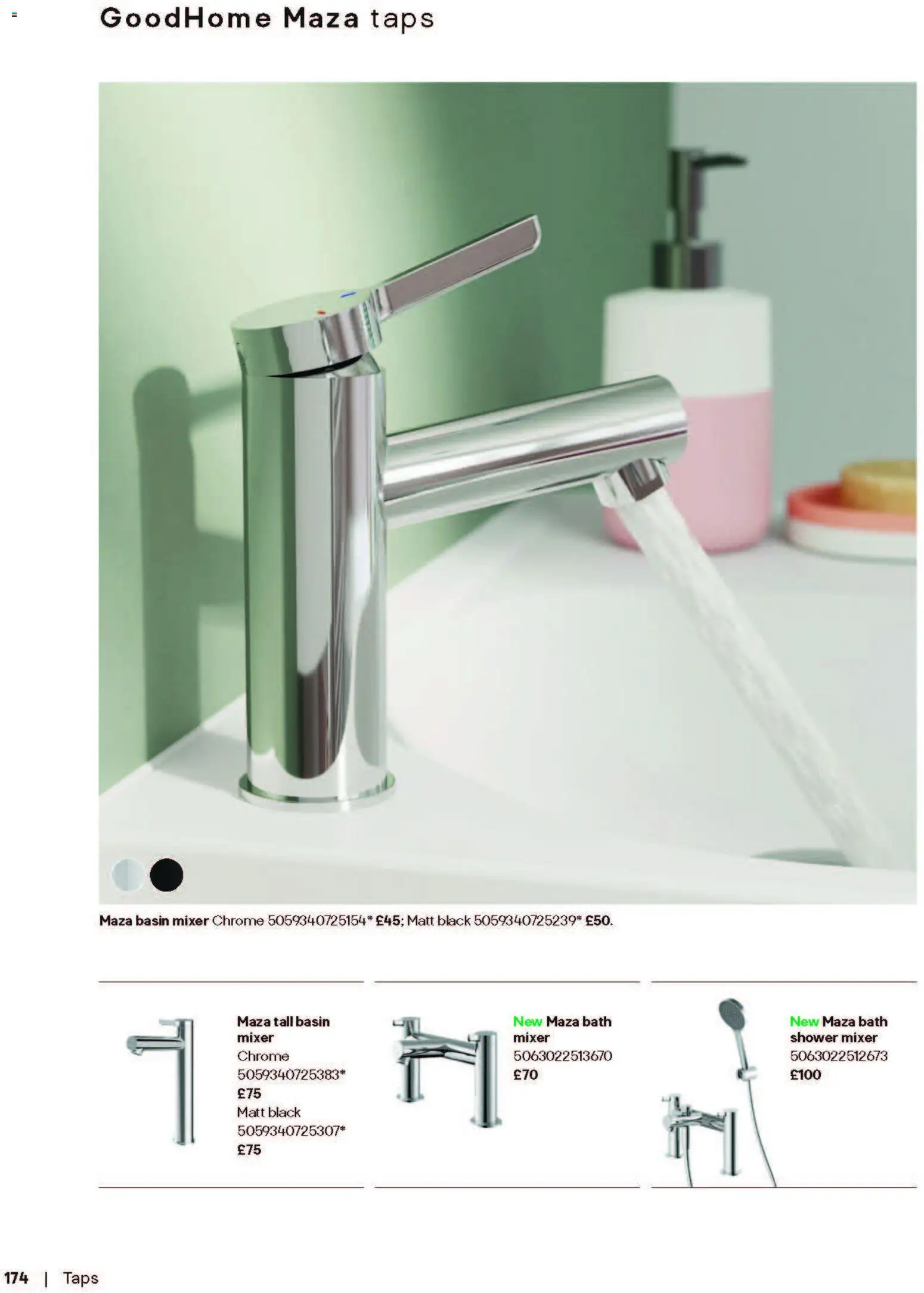 {H1} | Page: 174 | Products: Bath, Shower, Mixer