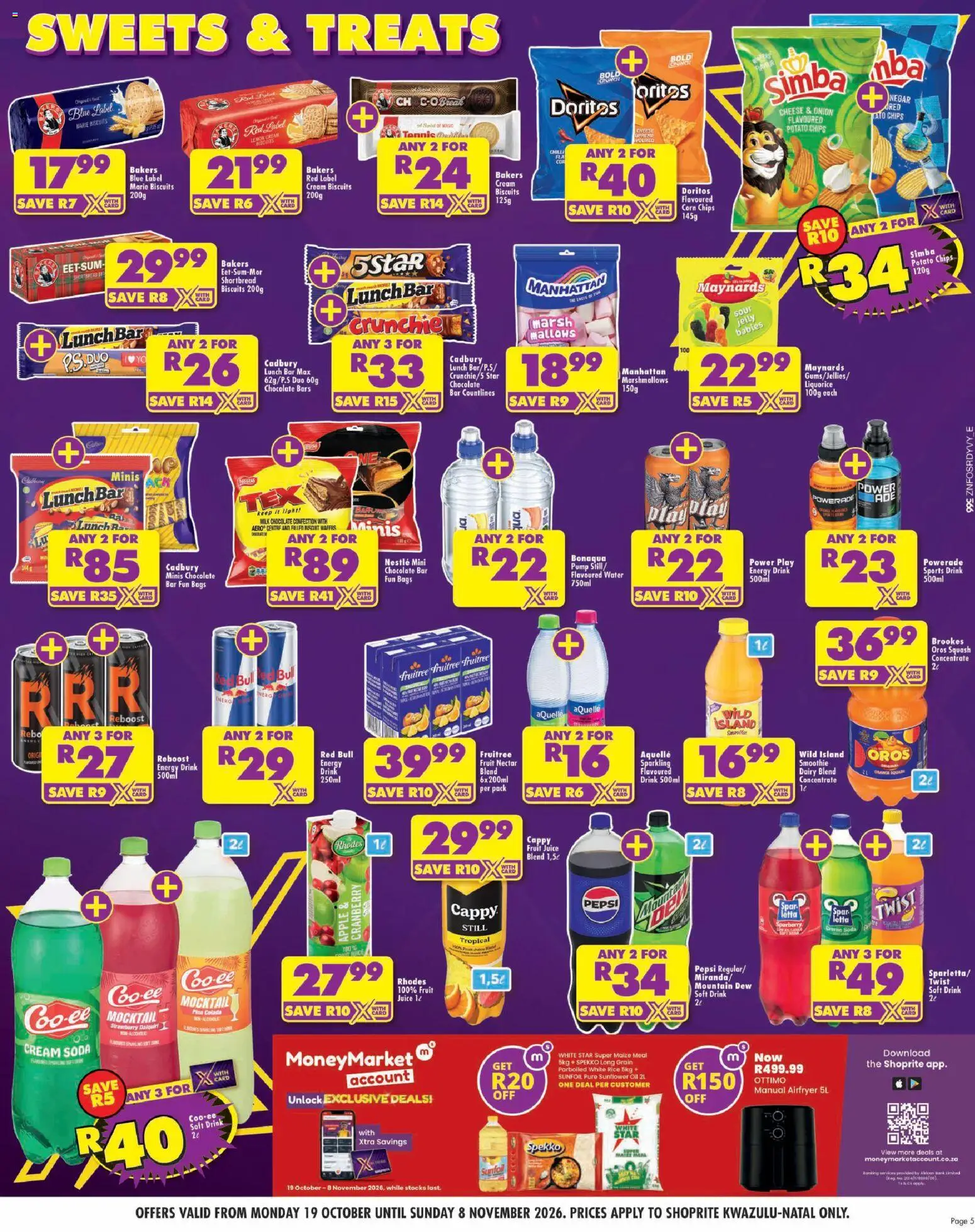 New Shoprite catalogue – valid from 19/10/2026 | Page: 5 | Products: Milk, Light, Juice, Rice