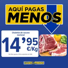 Vista previa Cash Fresh En nuestra carnicería lo tenemos claro válido desde el 28/08/2026