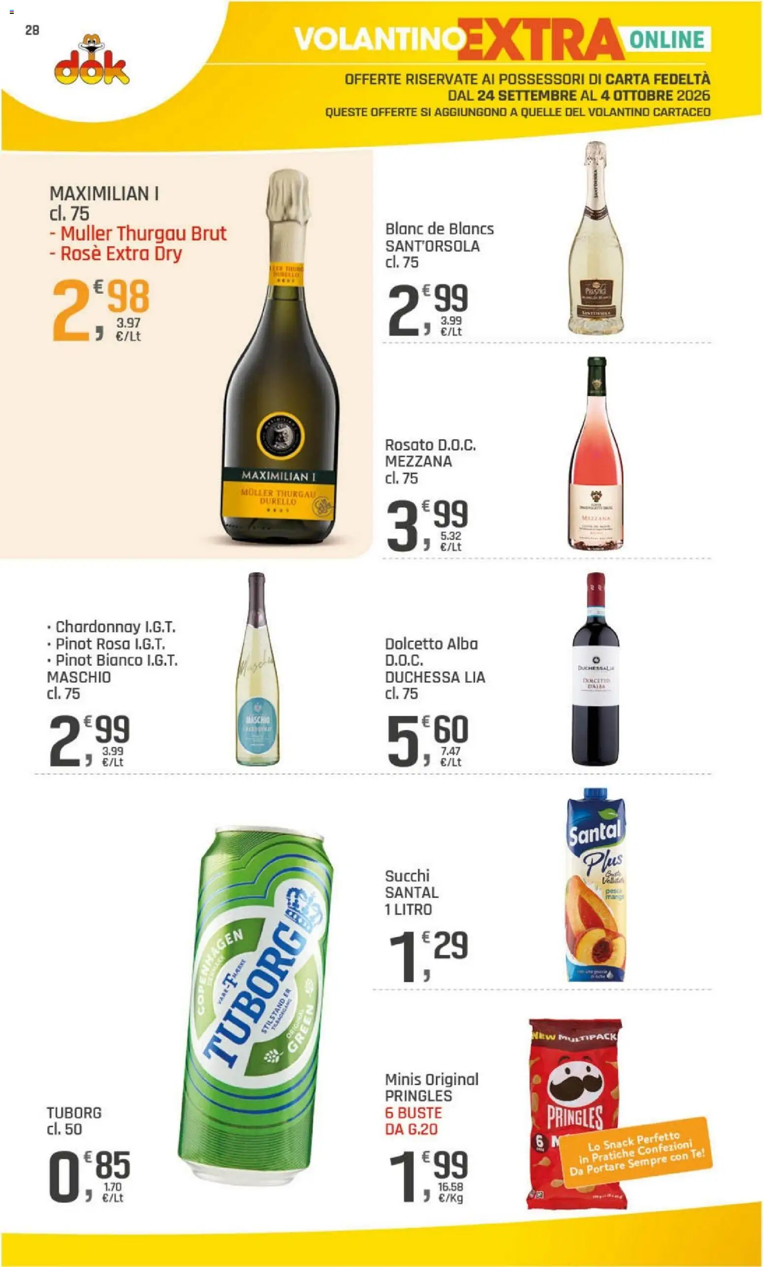 Volantino DOK del 24/09/2026 | Pagina: 28 | Prodotti: Tè, Pesca