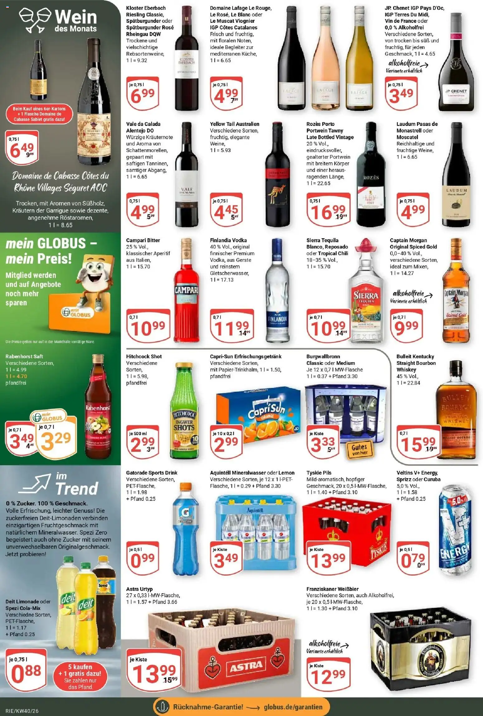 Globus Prospekt Bochum-Riemke (ab 28.09.2026) » Angebote online | Seite: 17 | Produkte: Franziskaner, Weißbier, Chili, Whiskey