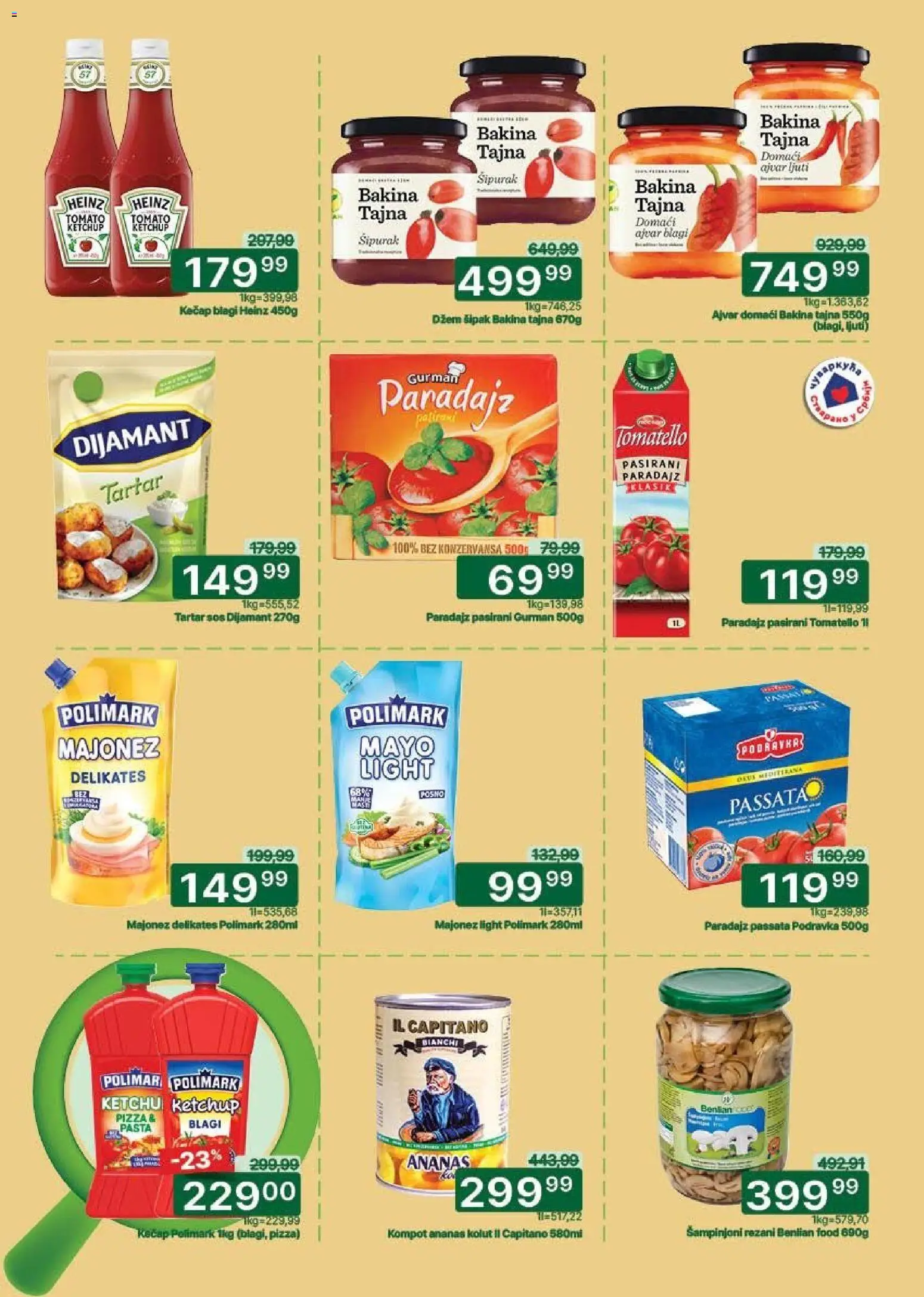 Univerexport katalog - važi od 27.04.2026 | Strana: 14 | Proizvode: Majonez, Pasirani paradajz, Šampinjoni, Paradajz