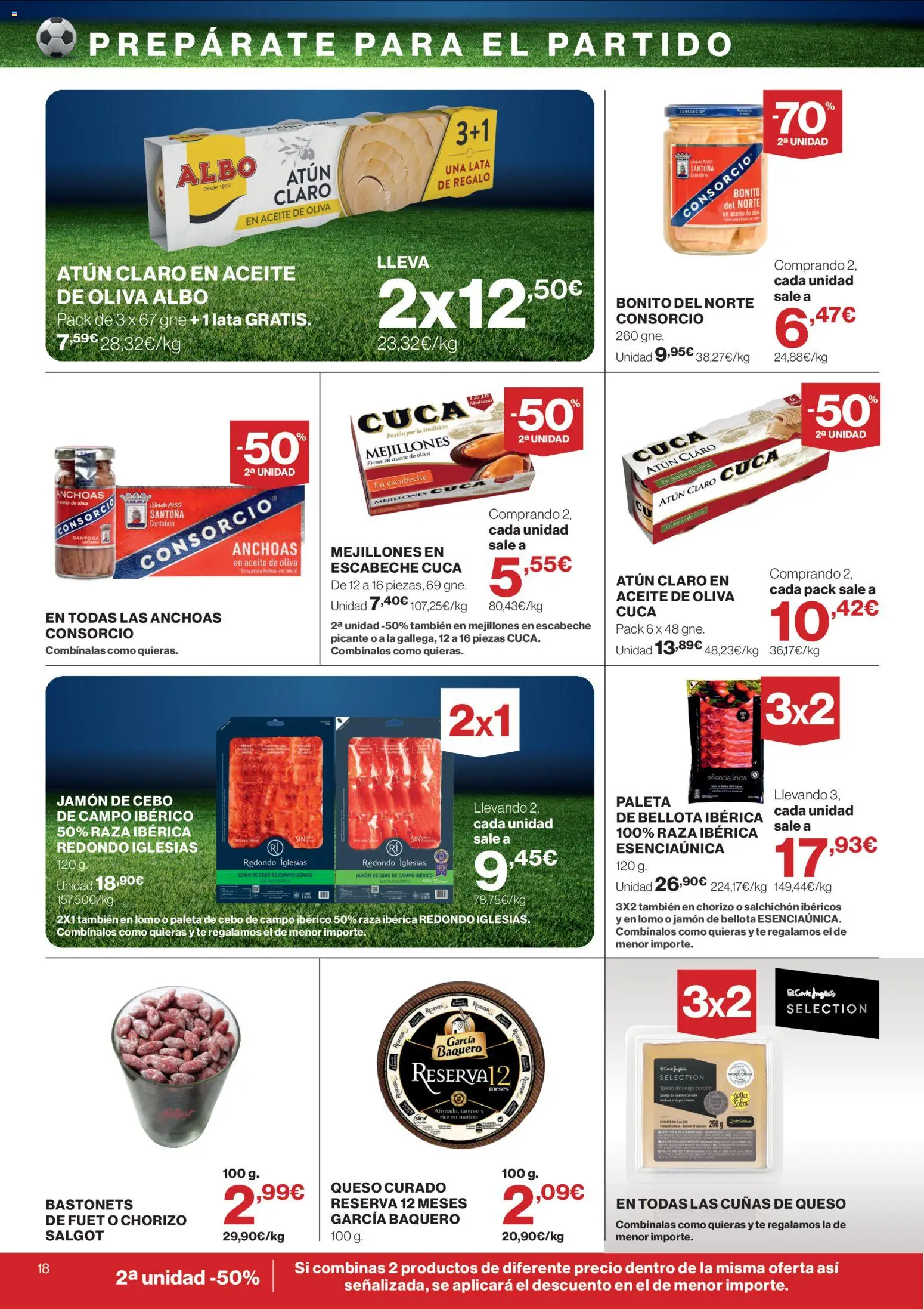 Supercor folleto │ válido desde el 18.06.2026 | Página: 18 | Productos: Jamón, Té, Aceite de oliva, Atún claro