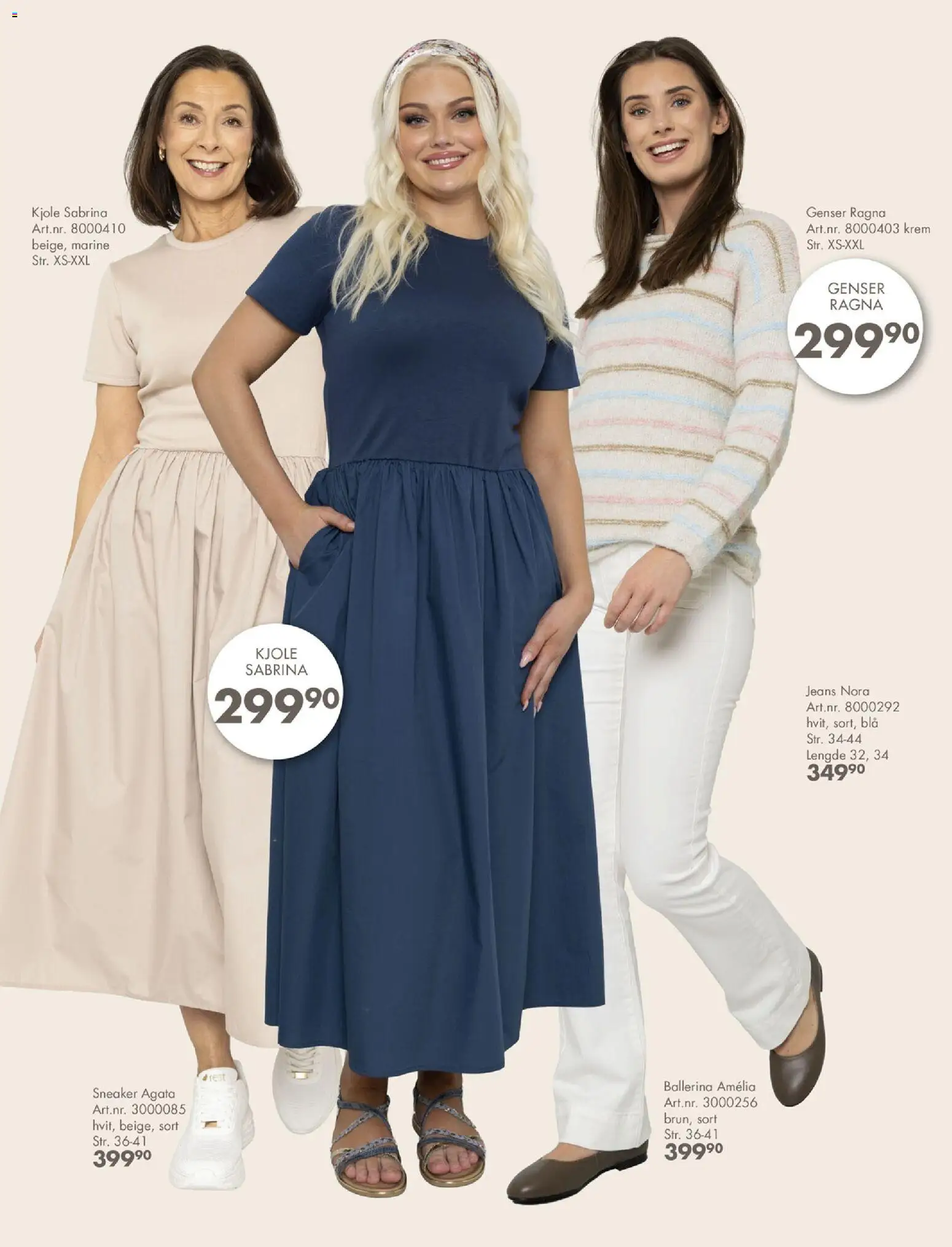 {H1} | Side: 22 | Produkter: Genser, Kjole, Krem, Jeans