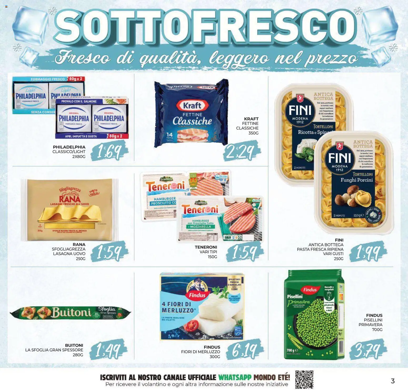 Volantino Eté del 02/10/2026 | Pagina: 3 | Prodotti: Prosciutto Cotto, Prosciutto, Fiori, Lasagne