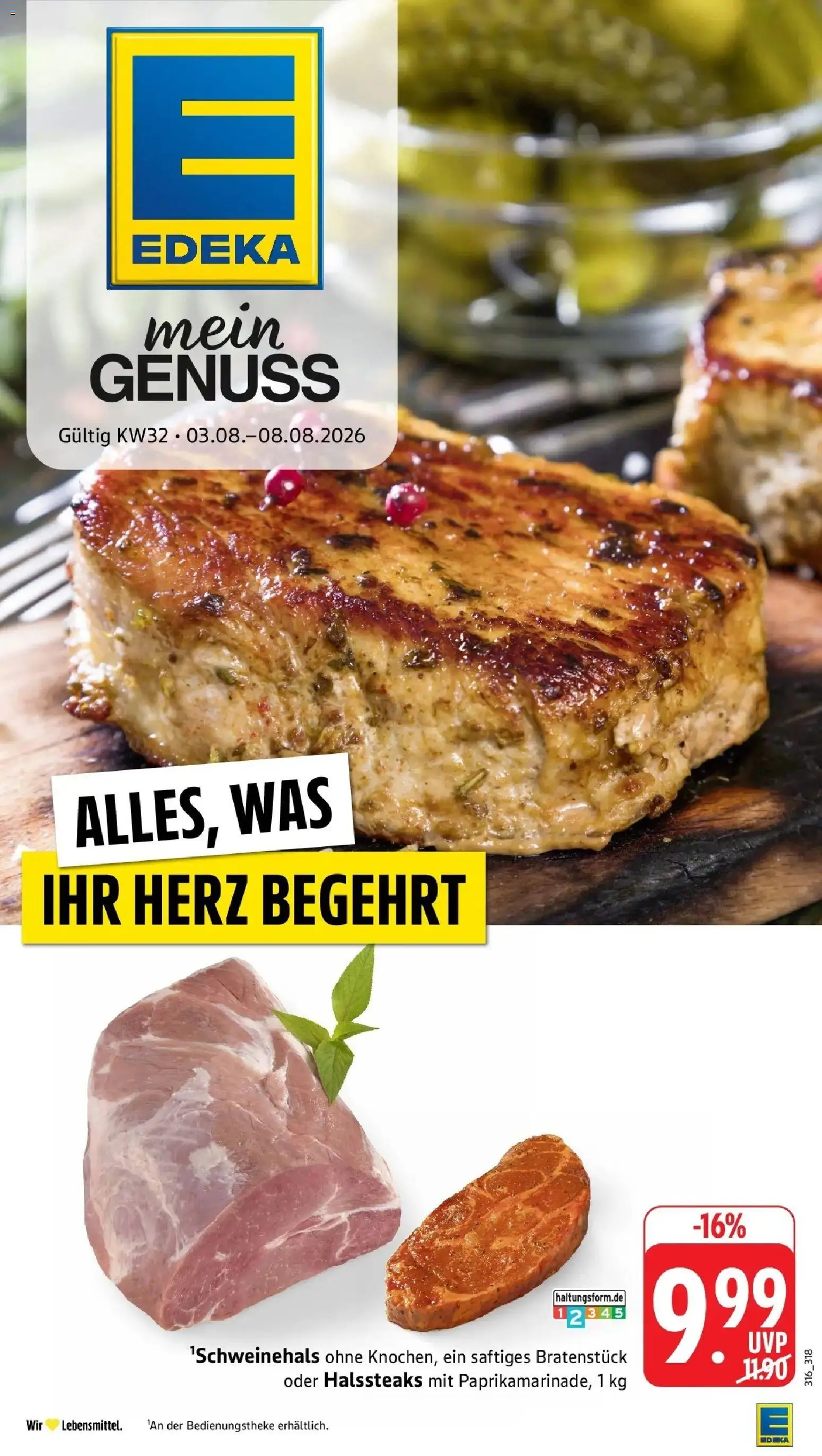 Edeka Prospekt Calw (ab 03.08.2026) » Angebote Online | Seite: 1