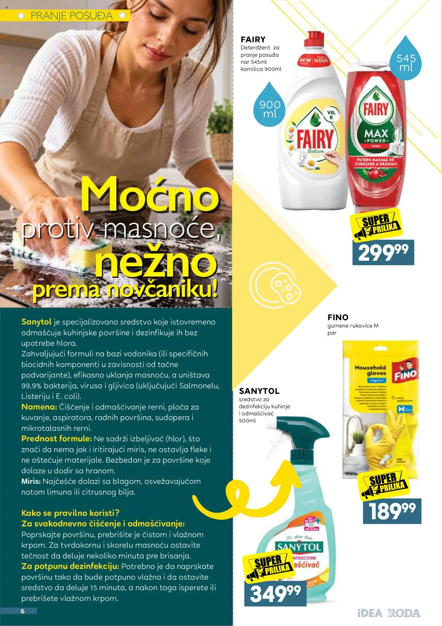 Idea katalog - važi od 26.10.2026 | Strana: 6 | Proizvode: Deterdžent, Rukavice, Sto, Nar