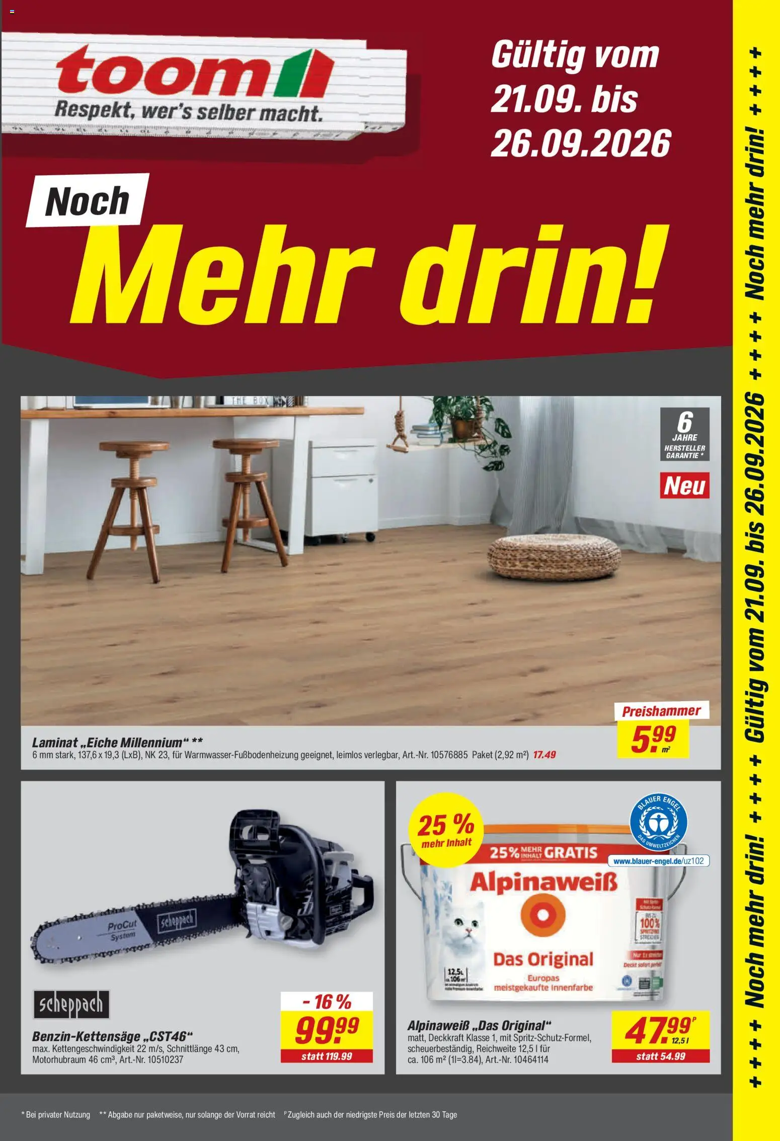 Toom Baumarkt Prospekt – gültig ab 14.09.2026 | Seite: 31