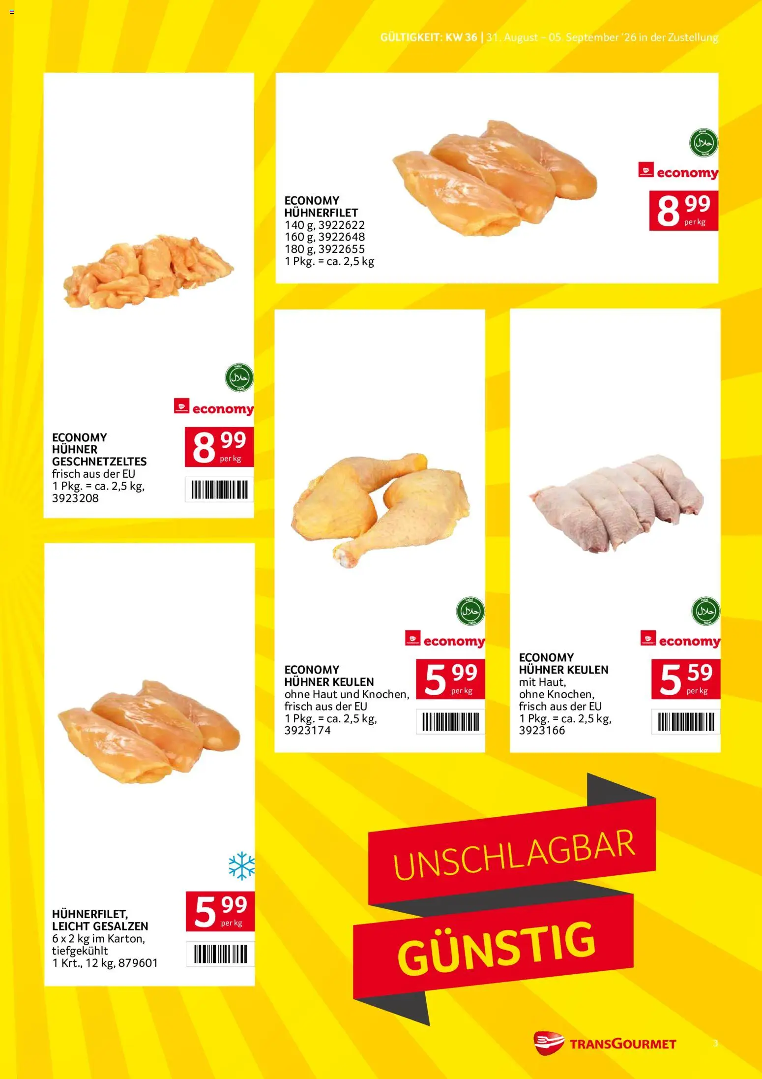 Transgourmet Zustellaktion gültig ab 31.08.2026 | Seite: 3