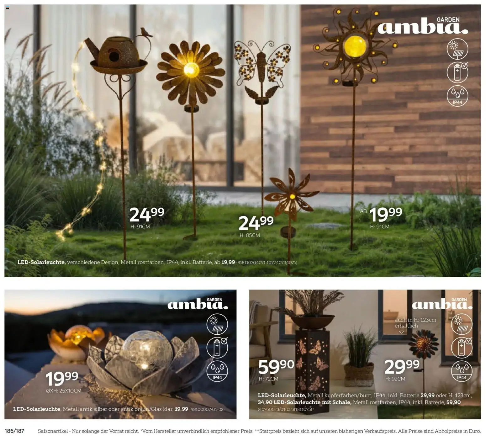 XXXLutz Gartenkatalog gültig ab 30.03.2026 | Seite: 186 | Produkte: Batterie