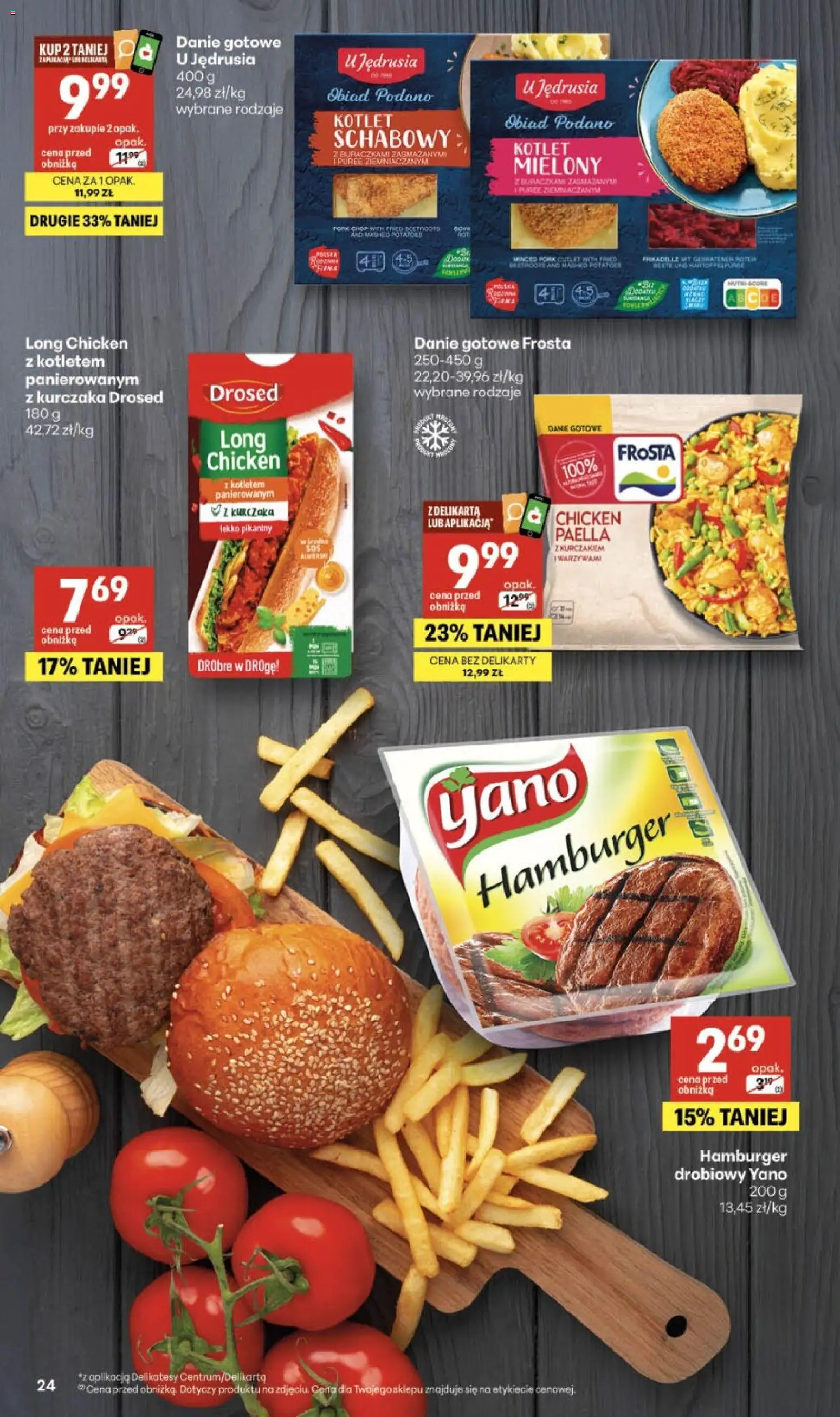 Delikatesy Centrum gazetka od 21.05.2026 | Strona: 24 | Produkty: Hamburger, Delikatesy, Paella