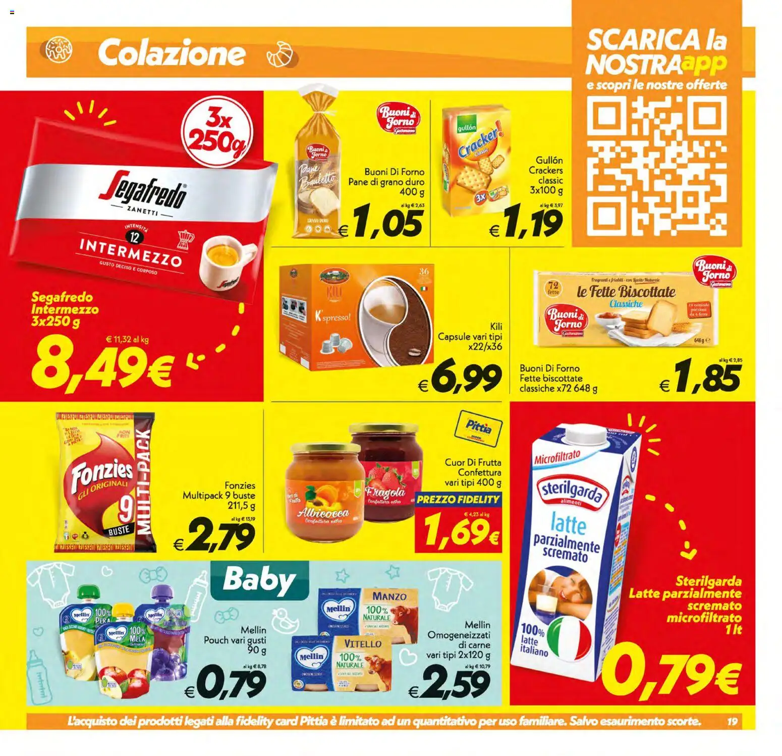 Volantino SuperConveniente del 21/08/2026 | Pagina: 19 | Prodotti: Pane, Crackers, Carne, Forno