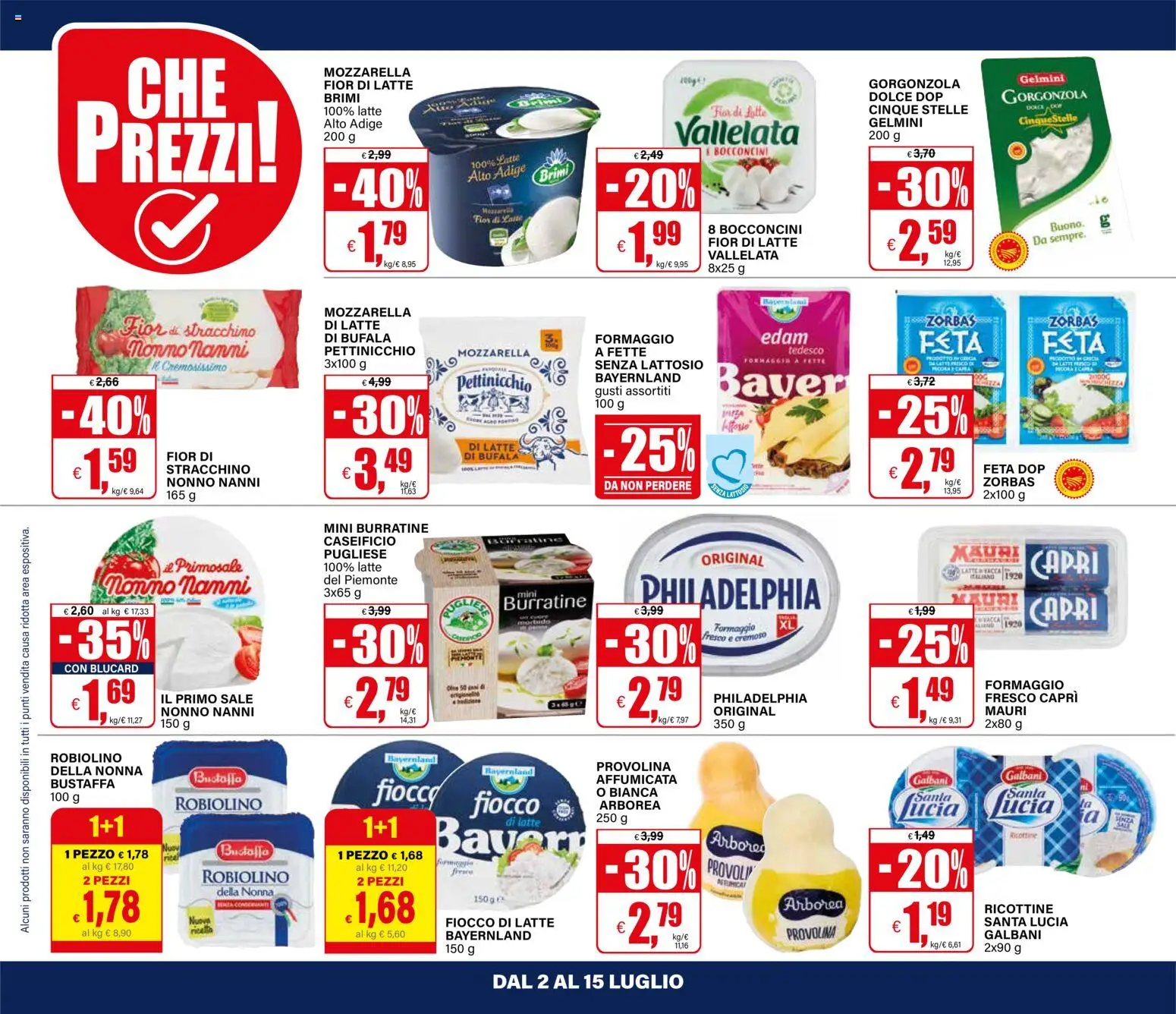 Volantino Il Gigante del 02/07/2026 | Pagina: 22 | Prodotti: Sale, Latte, Formaggio, Stracchino