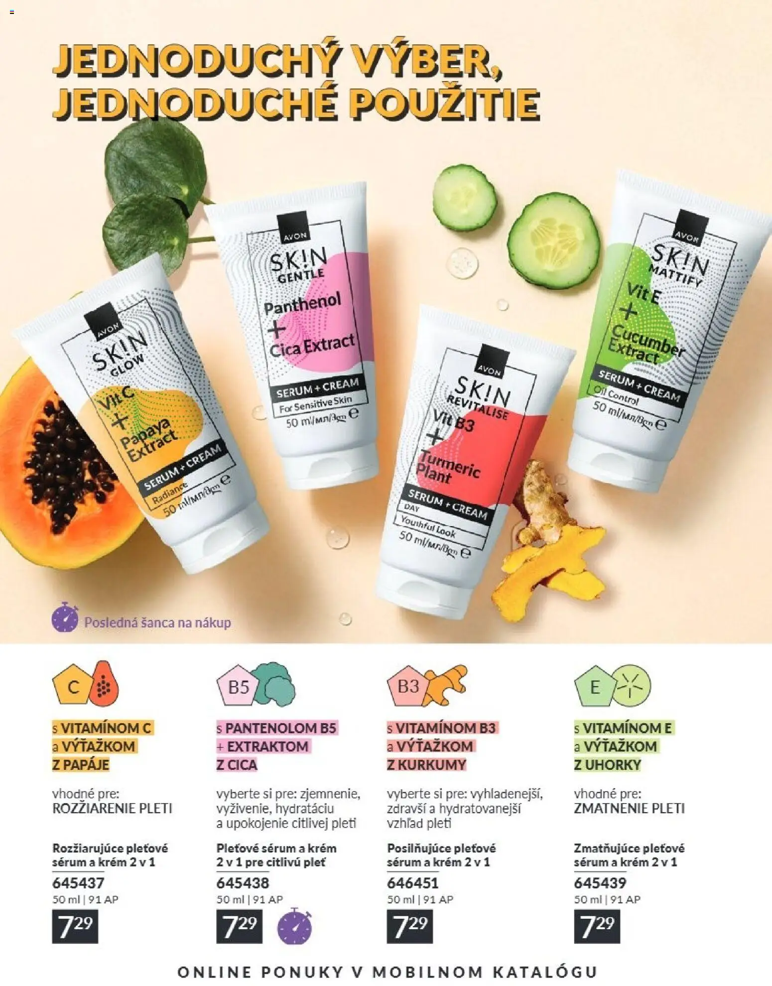 Nové Avon akcie – leták je platný od 01.08.2026 | Strana: 193 | Produkty: Krém, Uhorky