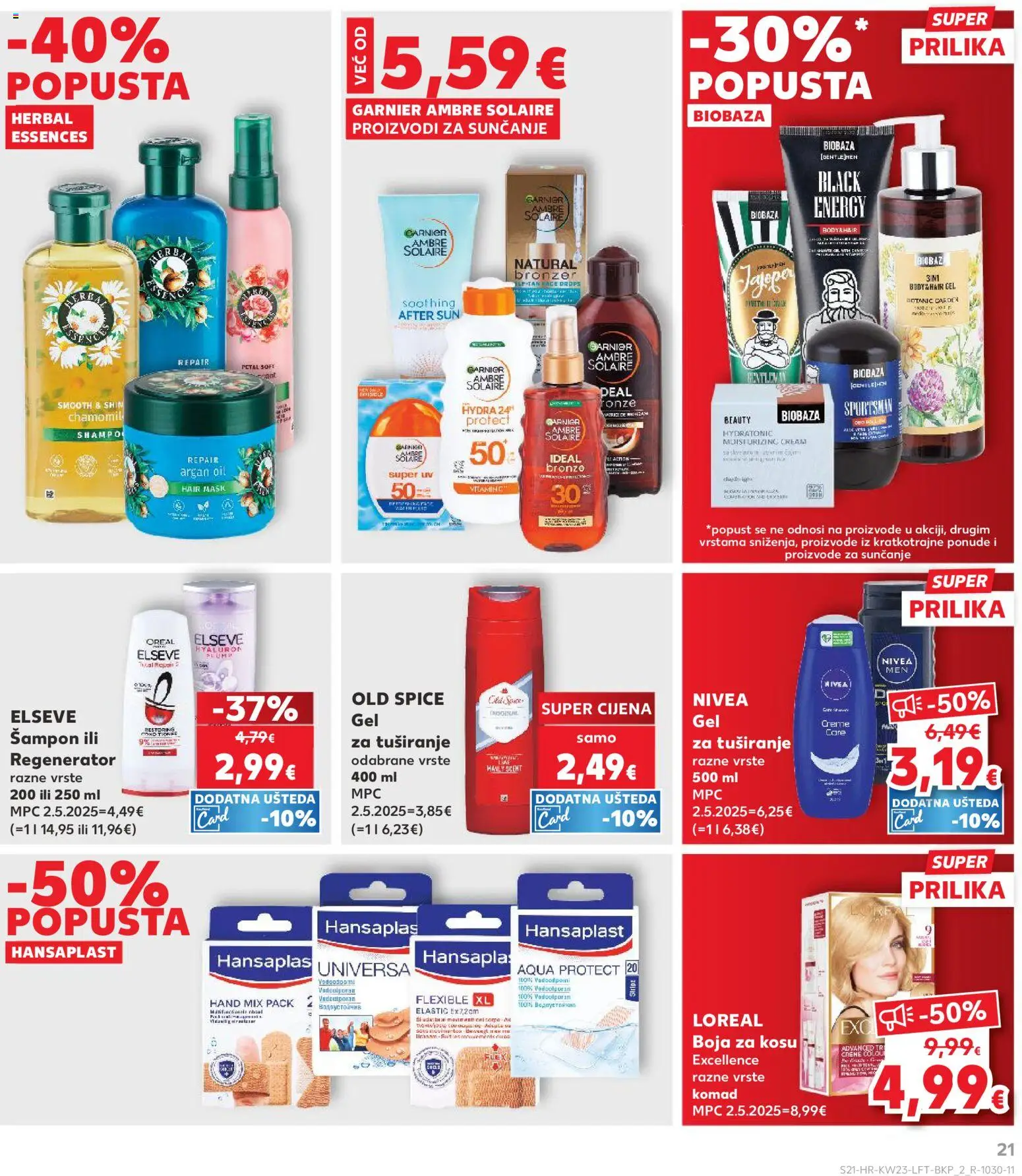 Kaufland HR akciós ujság - amely érvényes a következő dátumtól: 03.06.2026 | Oldal: 21 | Termékek: Old spice, Sampon