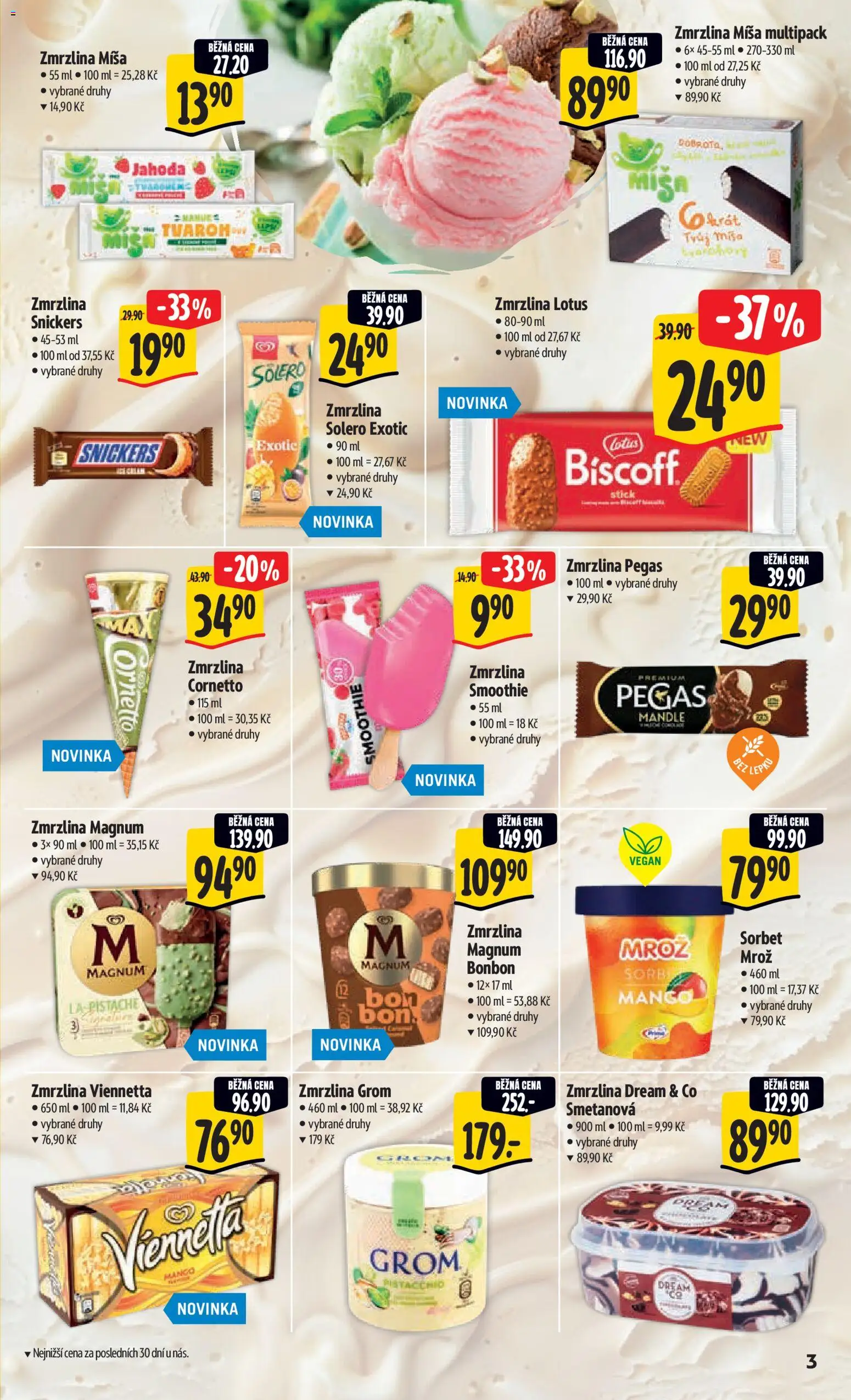 Albert leták - Hypermarket od 15.04.2026 | Strana: 9 | Produkty: Vegan, Smoothie, Magnum, Mandle