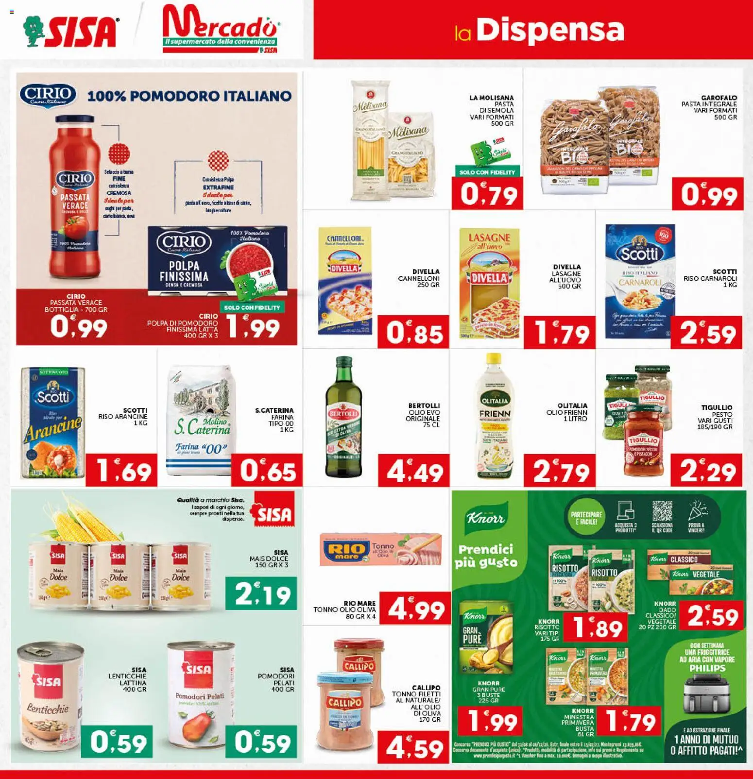 Volantino SISA del 29/10/2026 | Pagina: 16 | Prodotti: Pasta, Semola, Friggitrice, Bottiglia