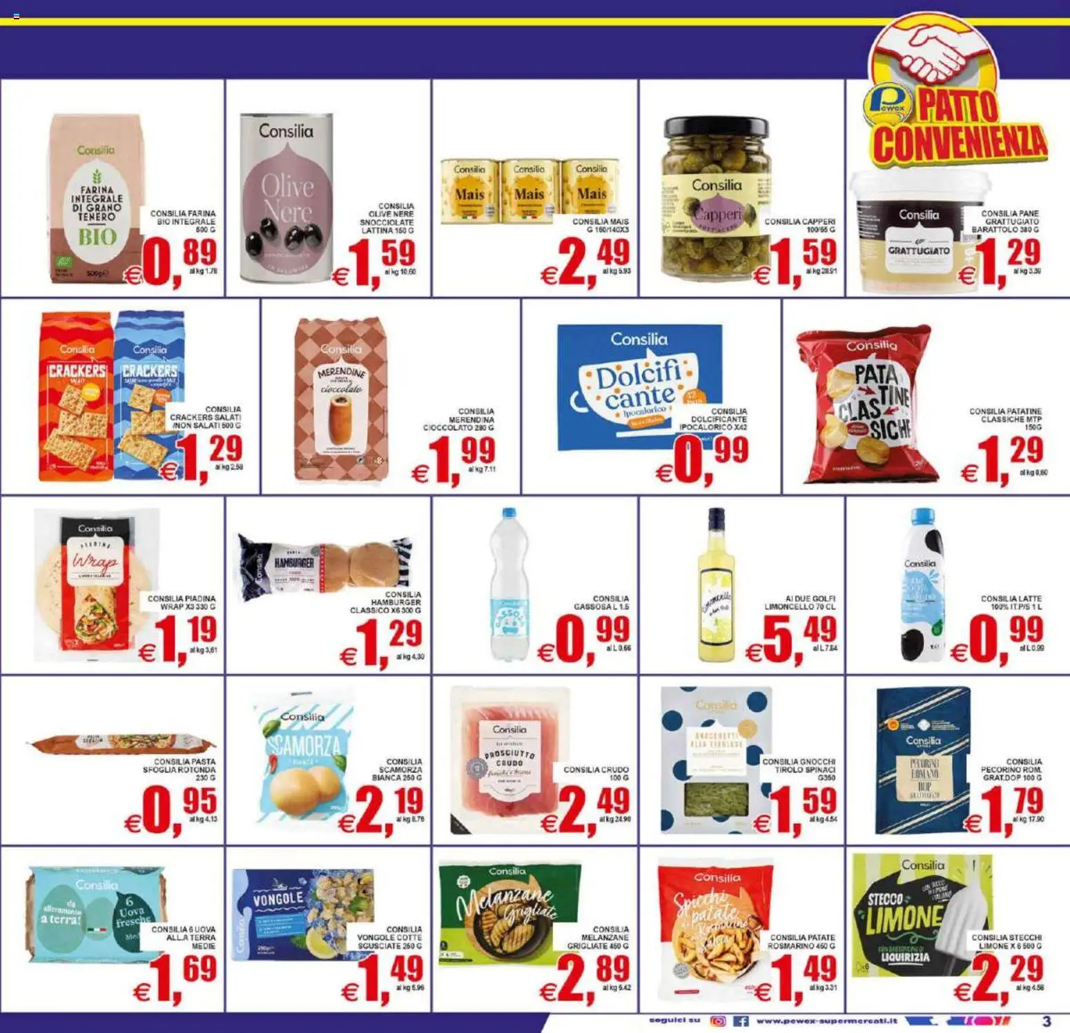 Volantino Pewex del 21/08/2026 | Pagina: 3 | Prodotti: Rosmarino, Uova, Patate, Merendine