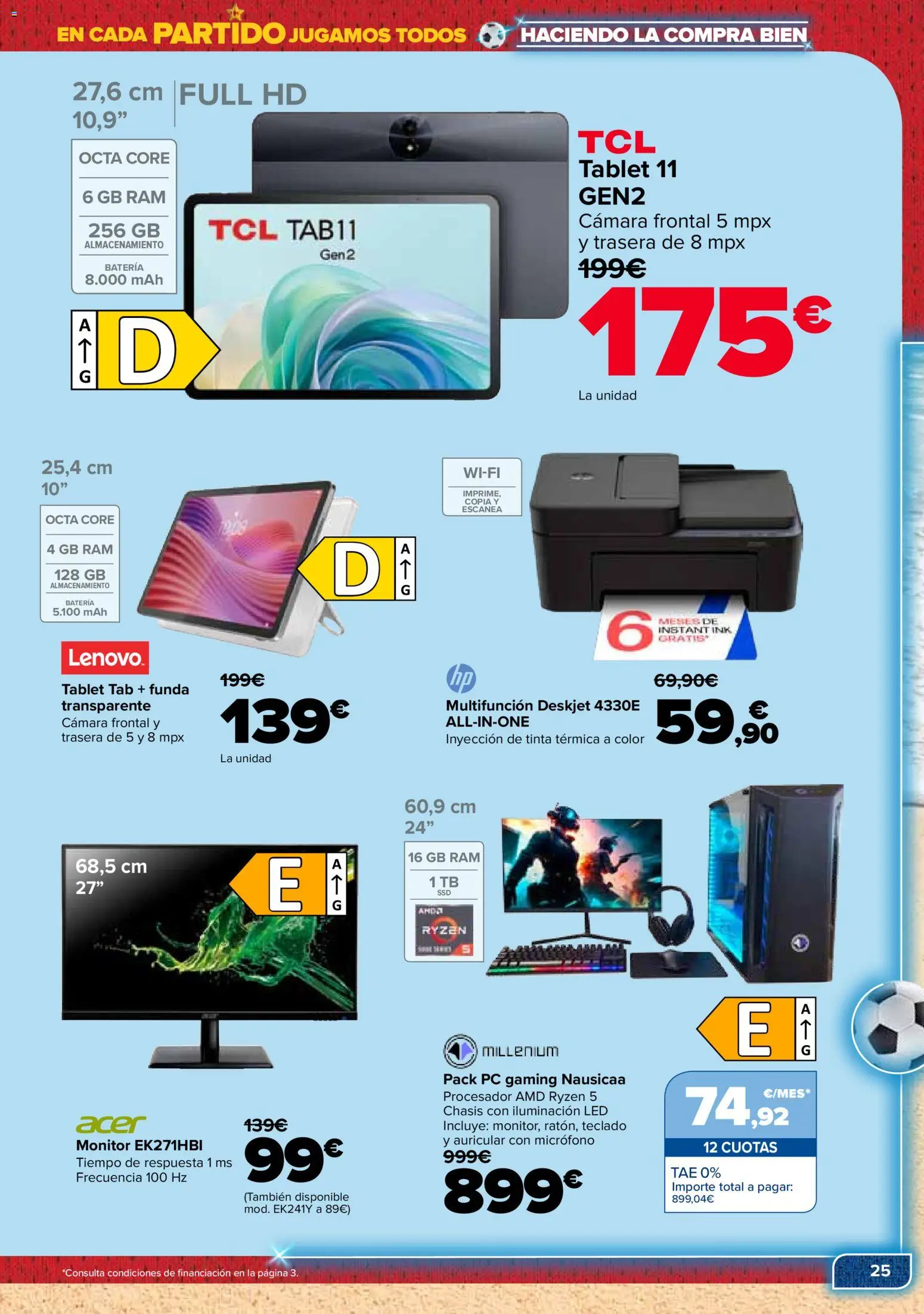 Carrefour Electroverano │ válido desde el 09.06.2026 | Página: 25 | Productos: PC, Cámara, Micrófono, Galette de chaise