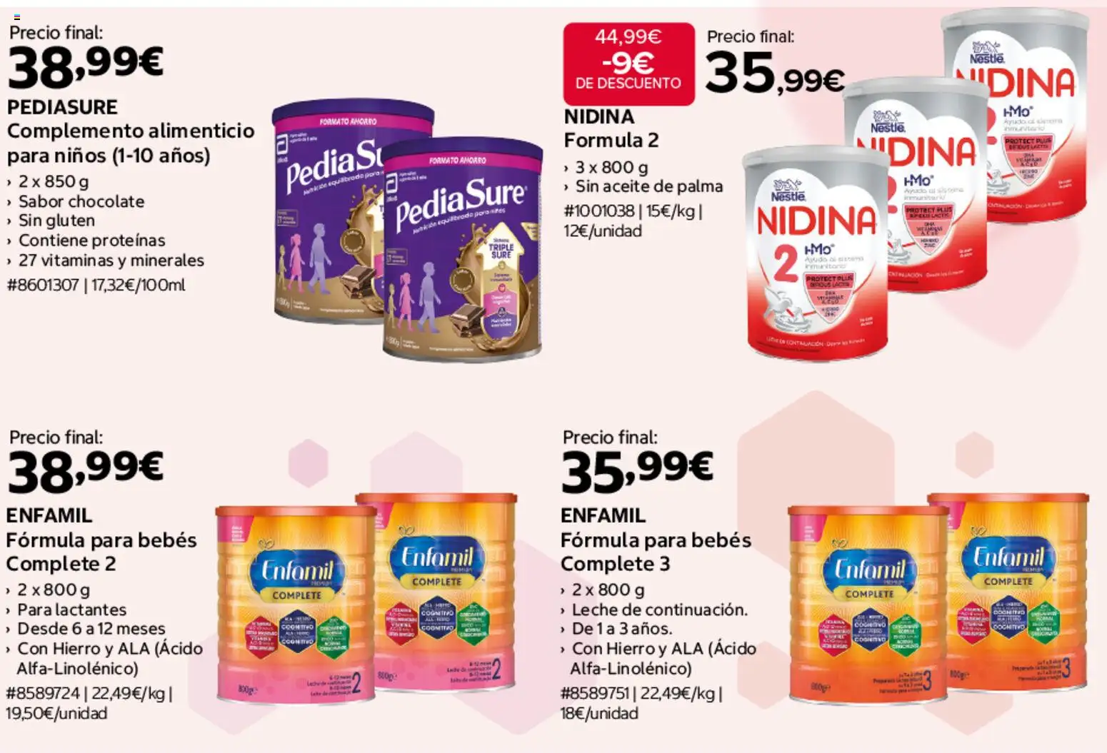 Costco Bebé │ válido desde el 19/08/2026 | Página: 7 | Productos: Leche, Aceite, Chocolate