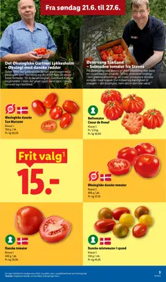 Lidl - Tilbudsavis gyldig fra 21.06.2026 | Side: 3 | Produkter: Tomater, Søm