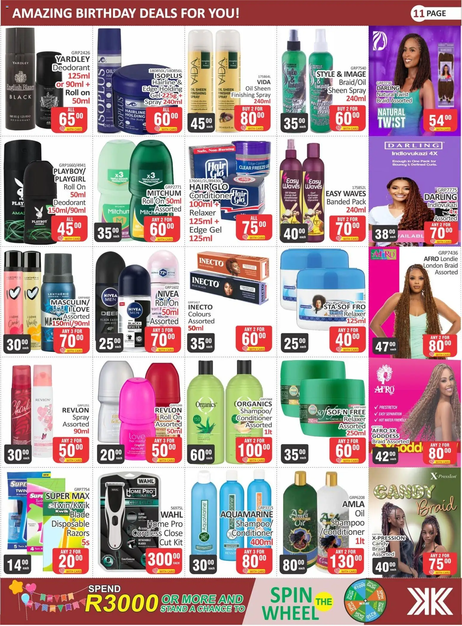 New KIT KAT Cash & Carry catalogue – valid from 24/09/2026 | Page: 3 | Products: Blazer, Conditioner, Water, Relaxer