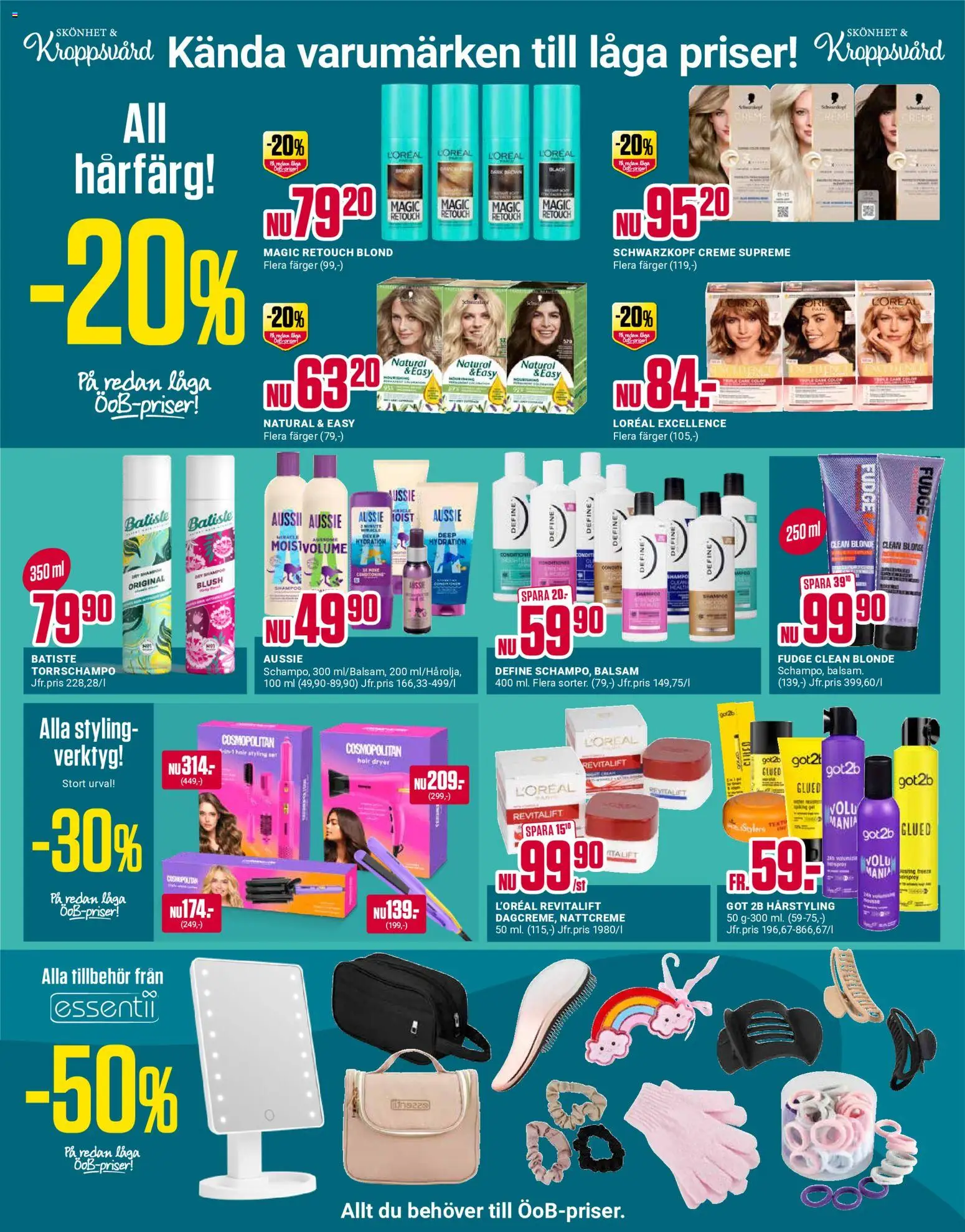 ÖoB reklamblad aktuell från 31/08/2026 | Sida: 4 | Produkter: Verktyg, Balsam, Tillbehör, Torrschampo