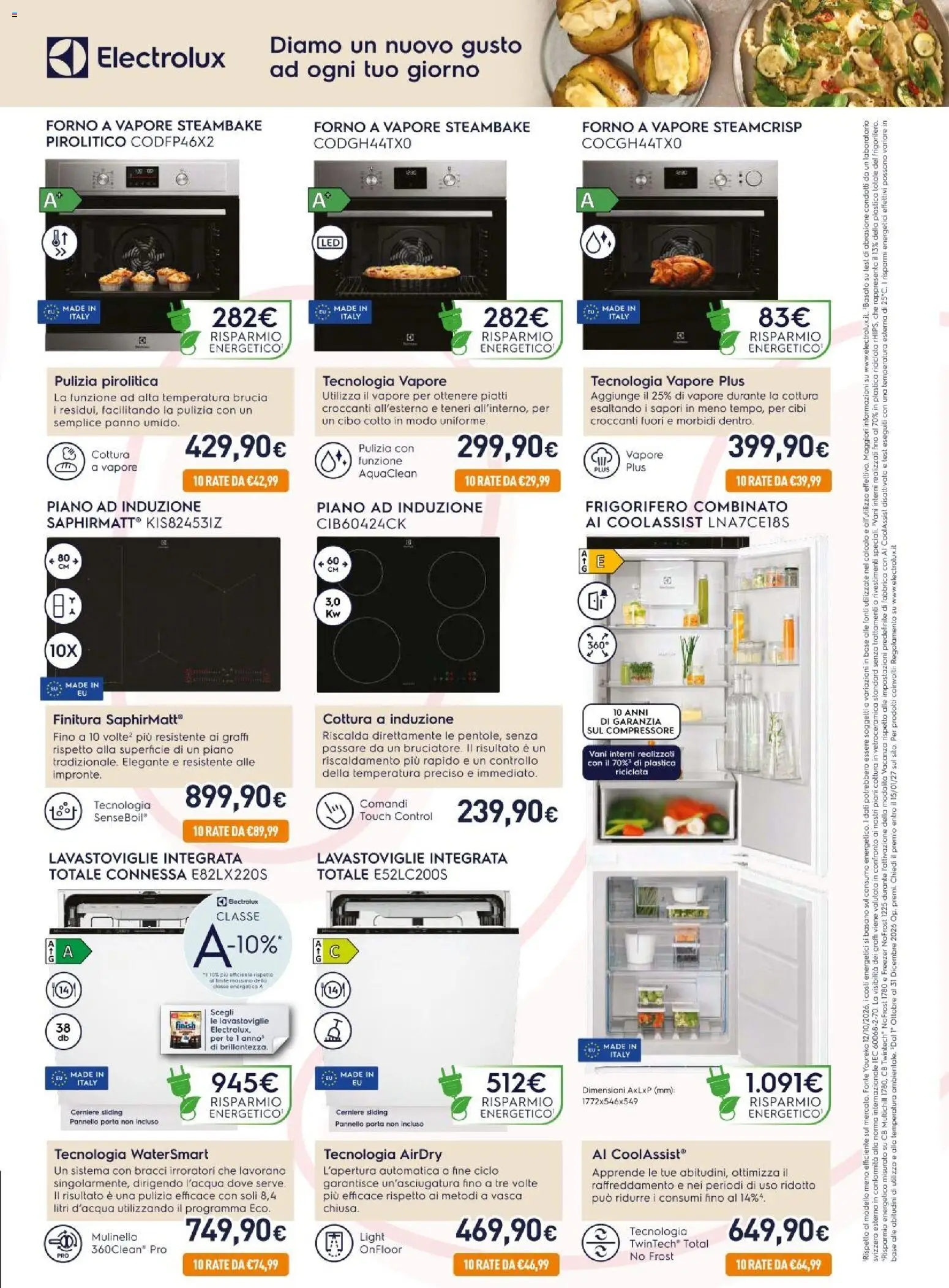 Nuovo Unieuro volantino Incasso dal 30/10/2026 > offerte anteprima 🛍️ | Pagina: 3 | Prodotti: Tè, Piatti, Freezer, Forno