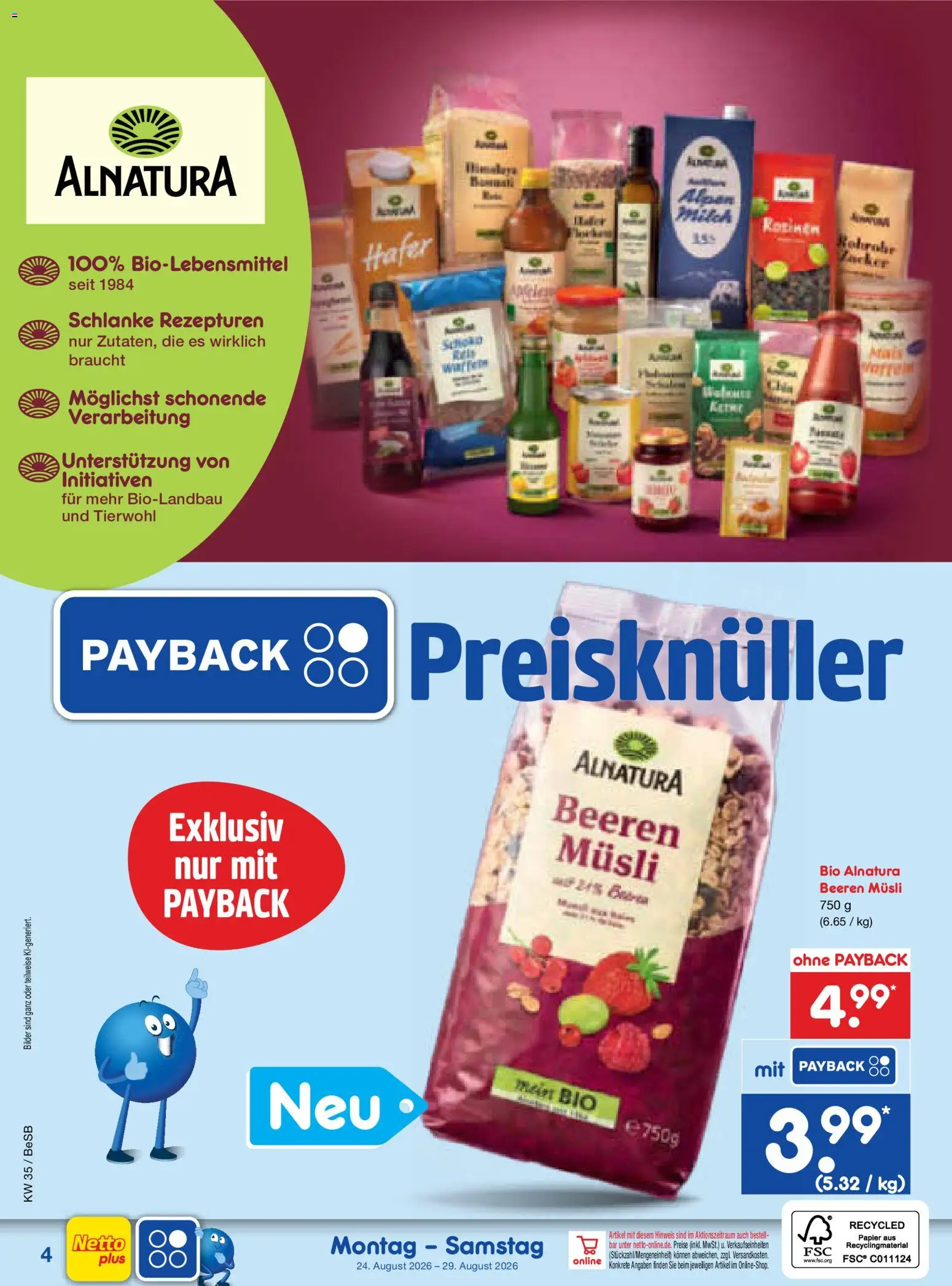 Netto Marken-Discount Prospekt – gültig ab 24.08.2026 | Seite: 47 | Produkte: Musli, Bilder