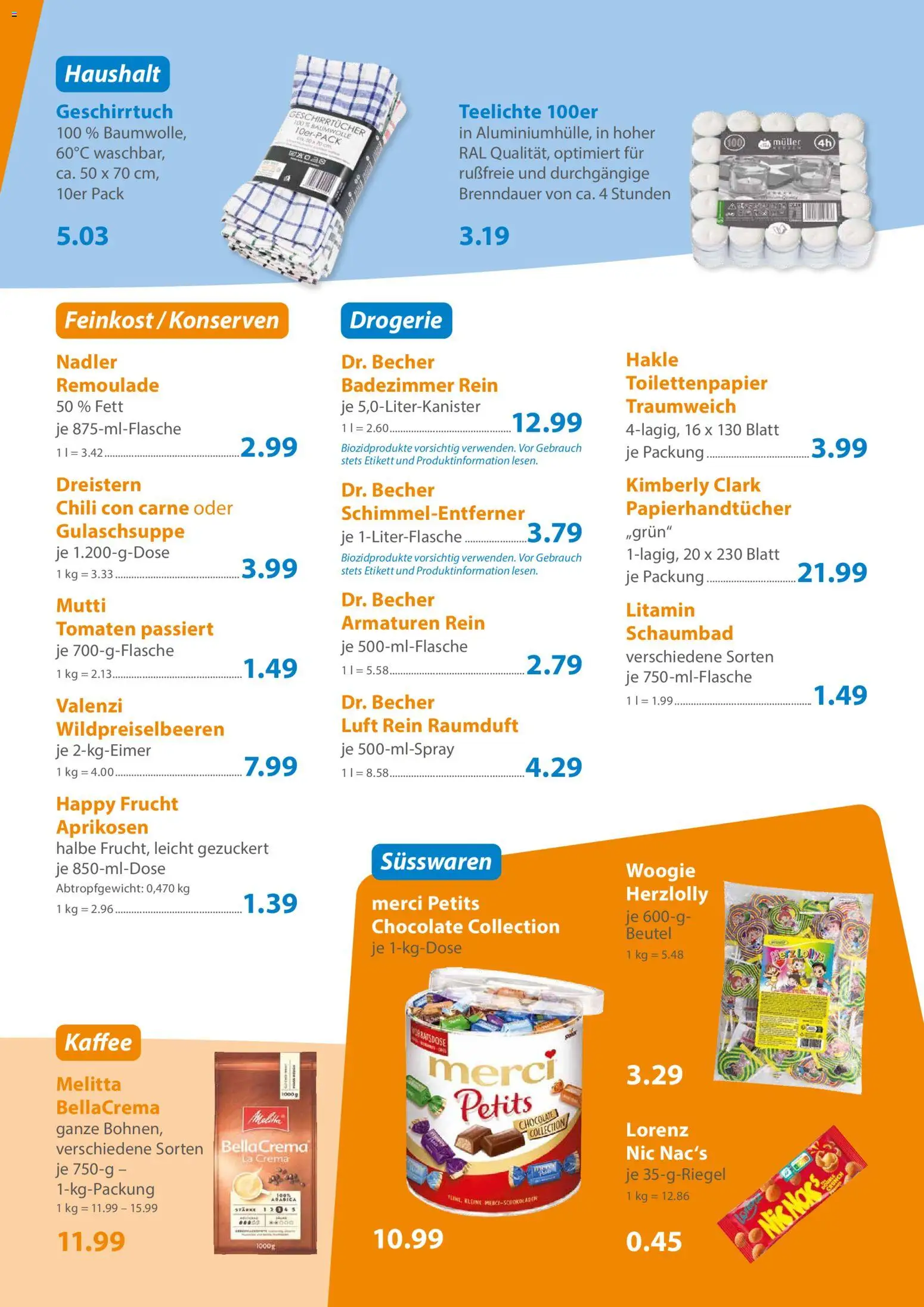 C&C Prospekt – gültig ab 05.10.2026 | Seite: 3 | Produkte: Merci, Süßwaren, Kaffee, Toilettenpapier