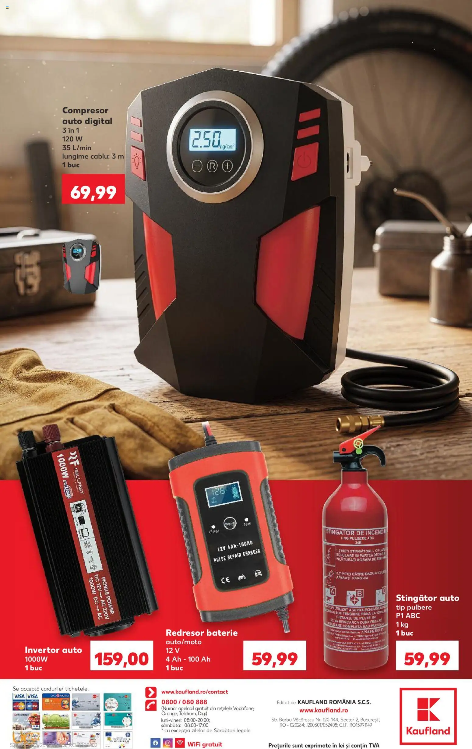 Noul catalog Kaufland – valabil de la 08.07.2026 | Pagină: 26 | Produse: Cablu, Baterie, Pește