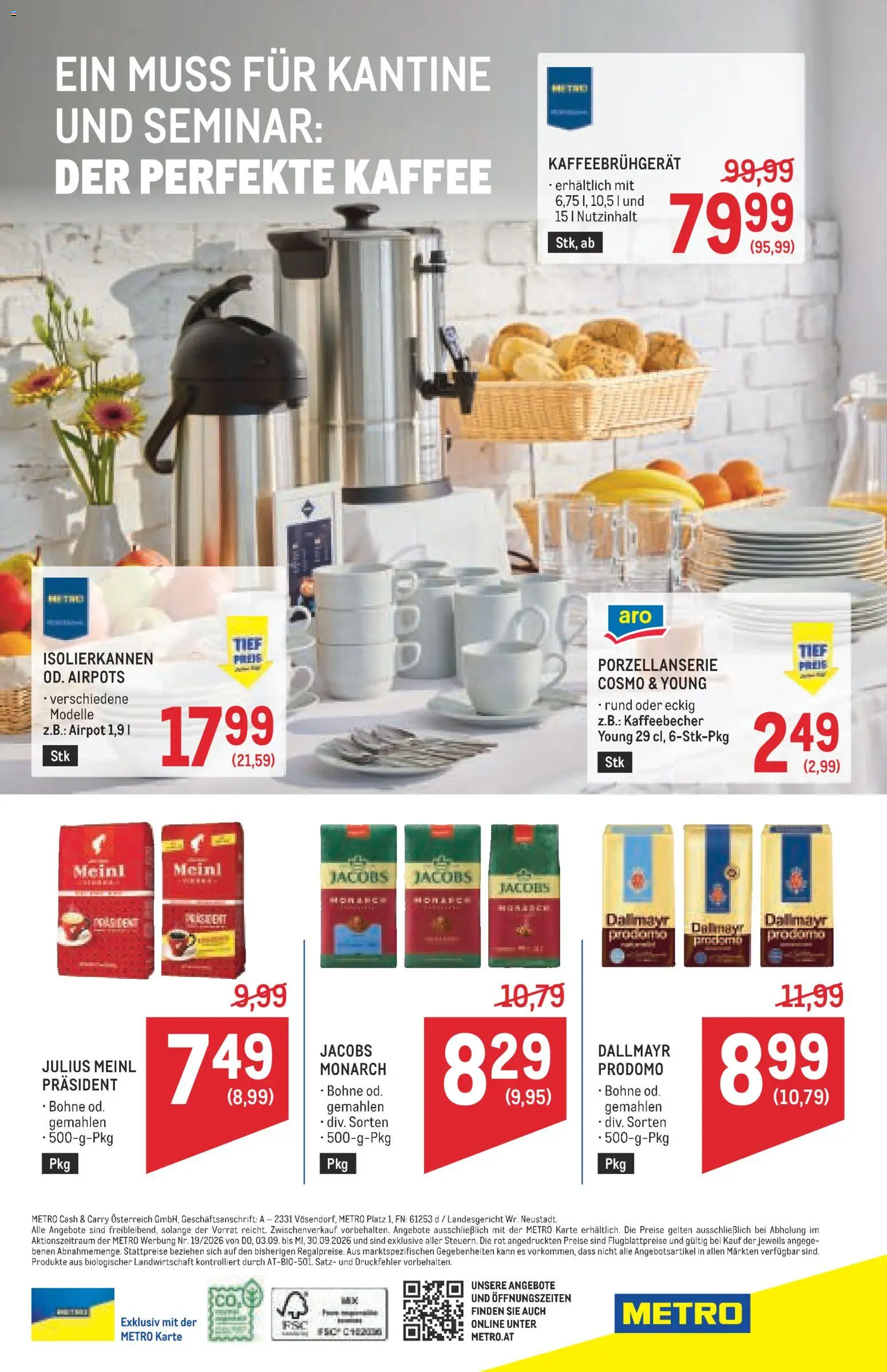 Metro angebote Kaffee Spezial gültig ab 03.09.2026 | Seite: 24 | Produkte: Bohne, Kaffee