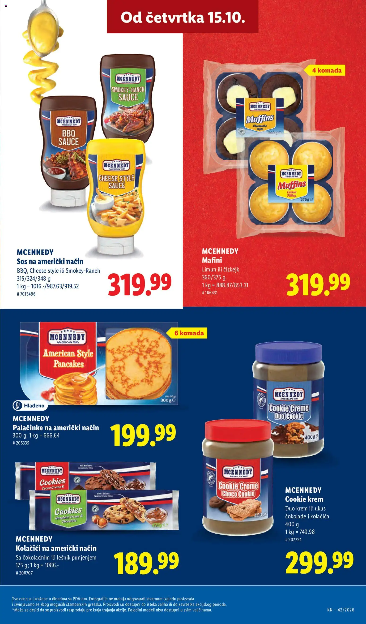 Lidl katalog - važi od 15.10.2026 | Strana: 51 | Proizvode: Čizkejk, Kolačići, Mafini, Palačinke
