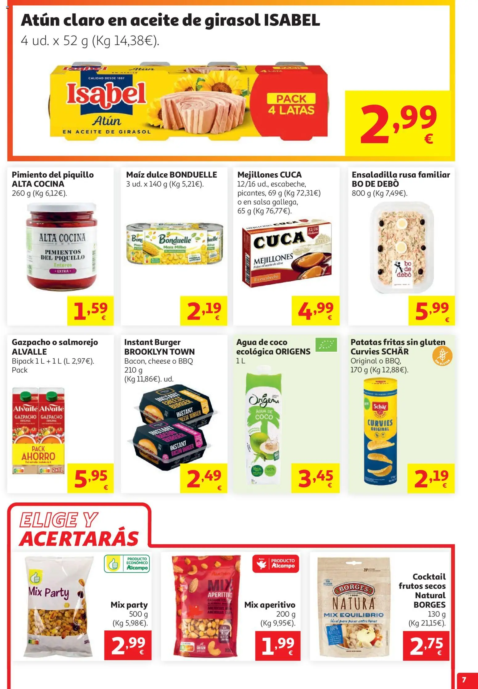 Alcampo Superstore Litoral │ válido desde el 29/07/2026 | Página: 7 | Productos: Aceite, Τυρόπιτα, Cocina, Atún claro