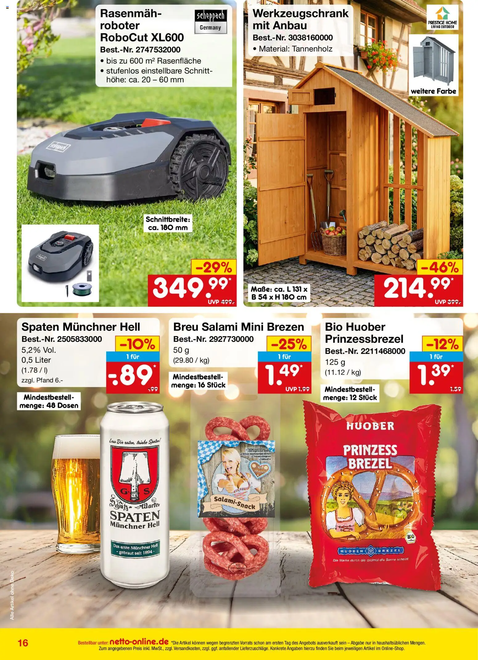 Netto Marken-Discount Online-Angebote September – gültig ab 01.09.2026 | Seite: 16 | Produkte: Roboter, Salami
