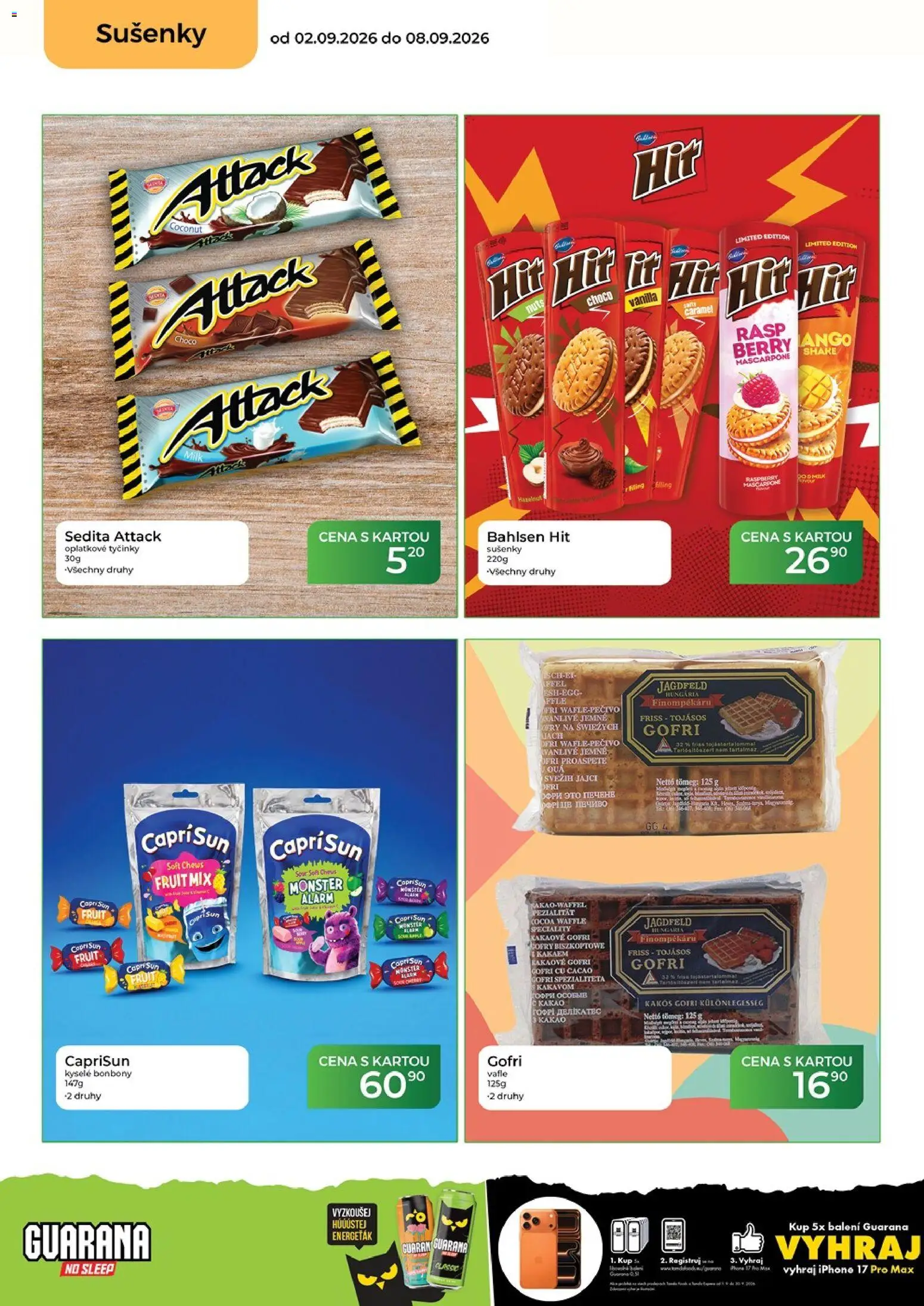 Tamda Foods leták od 02.09.2026 | Strana: 32 | Produkty: Monster, Iphone, Capri Sun, Kakao