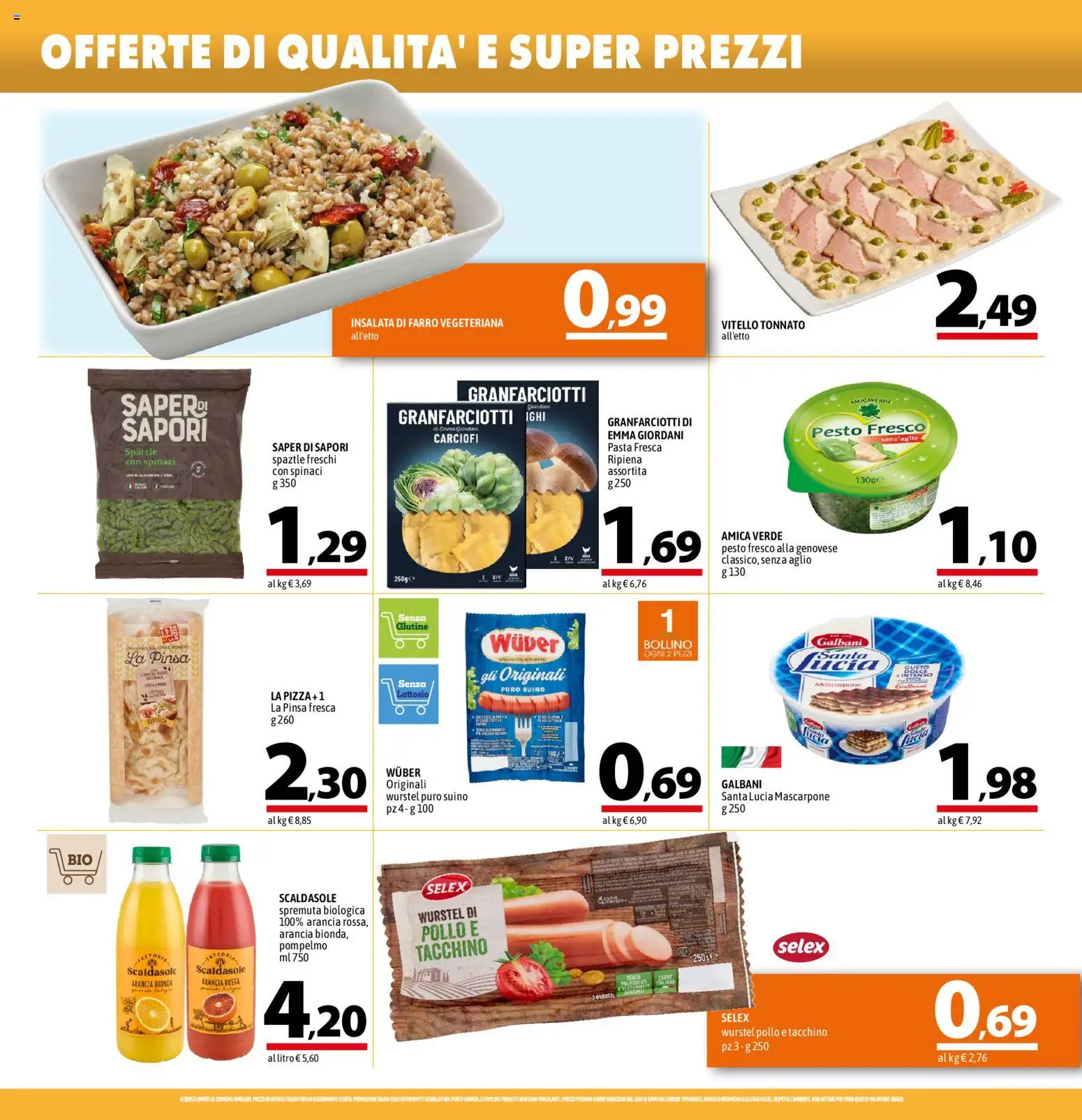Volantino A&O del 09/07/2026 | Pagina: 6 | Prodotti: Insalata, Tacchino, Aglio, Mascarpone