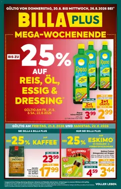 Billa Plus Flugblatt ab 20.08.2026 gültig