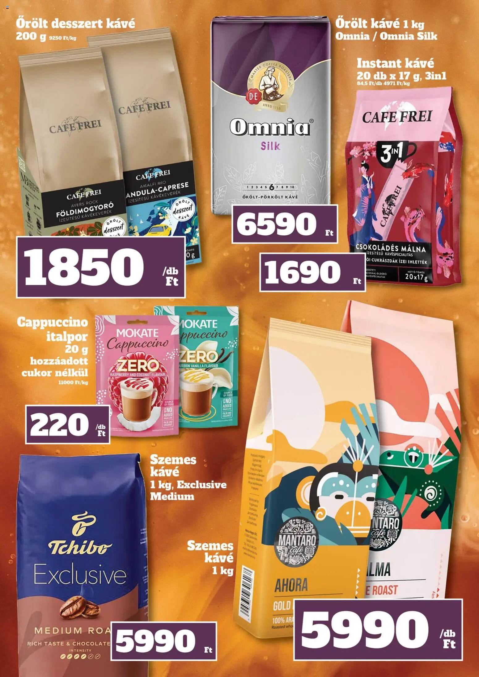 Family Diszkont akciós ujság - amely érvényes a következő dátumtól: 04.06.2026 | Oldal: 21 | Termékek: Szemes kávé, Földimogyoró, Italpor, Cukor