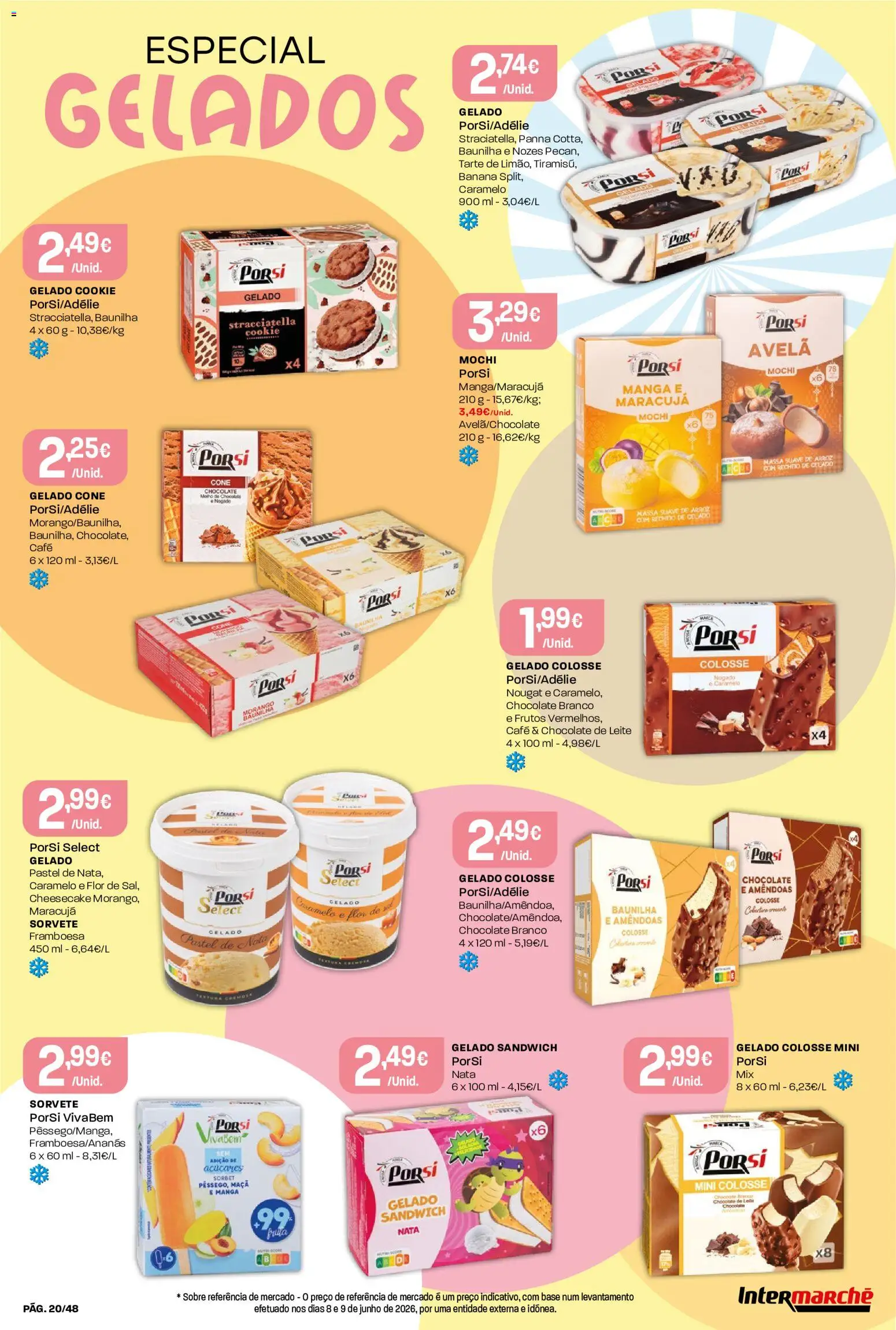 Intermarché folheto │ válido de 09/07/2026 | Página: 20 | Produtos: Base, Leite, Café, Chocolate