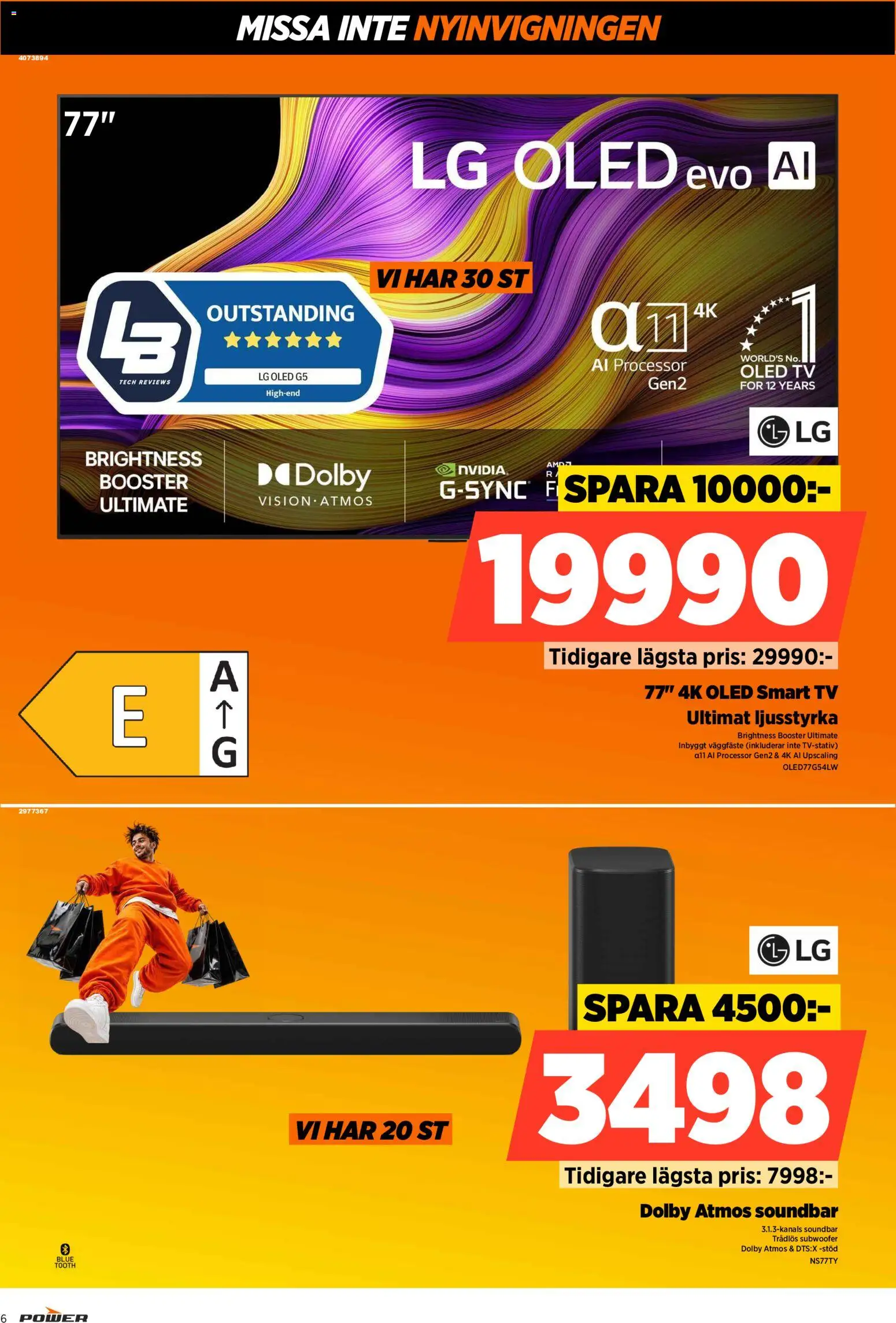 Power reklamblad aktuell från 24/09/2026 | Sida: 6 | Produkter: Smart tv, Soundbar, Tv