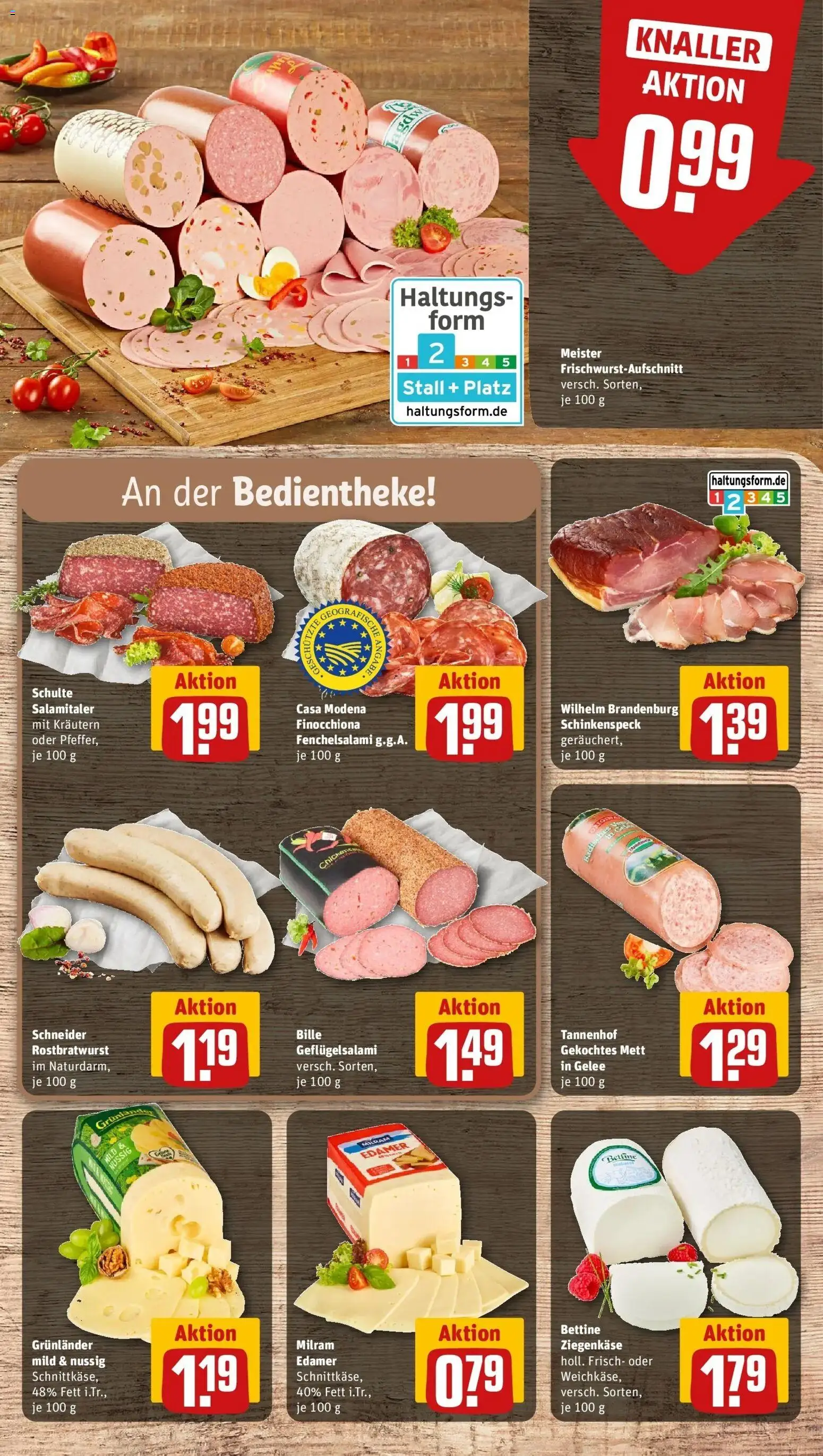 Rewe Prospekt Neustadt A.d.W.	 – gültig ab 27.04.2026 | Seite: 11 | Produkte: Ziegenkäse, Edamer, Milram, Salami