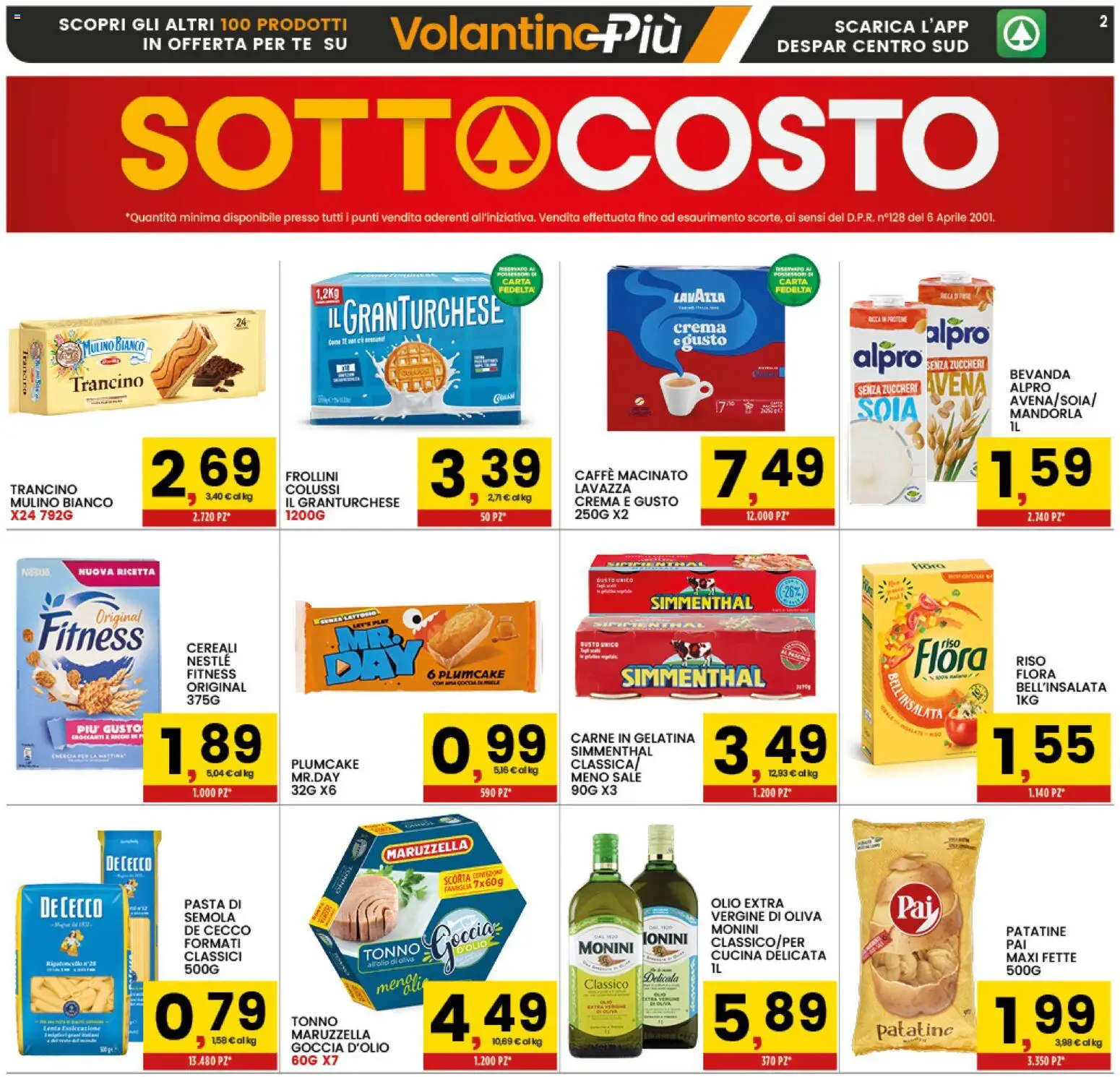 Volantino Interspar del 18.05.2026 | Pagina: 2 | Prodotti: Caffè, Riso, Tè, Patatine