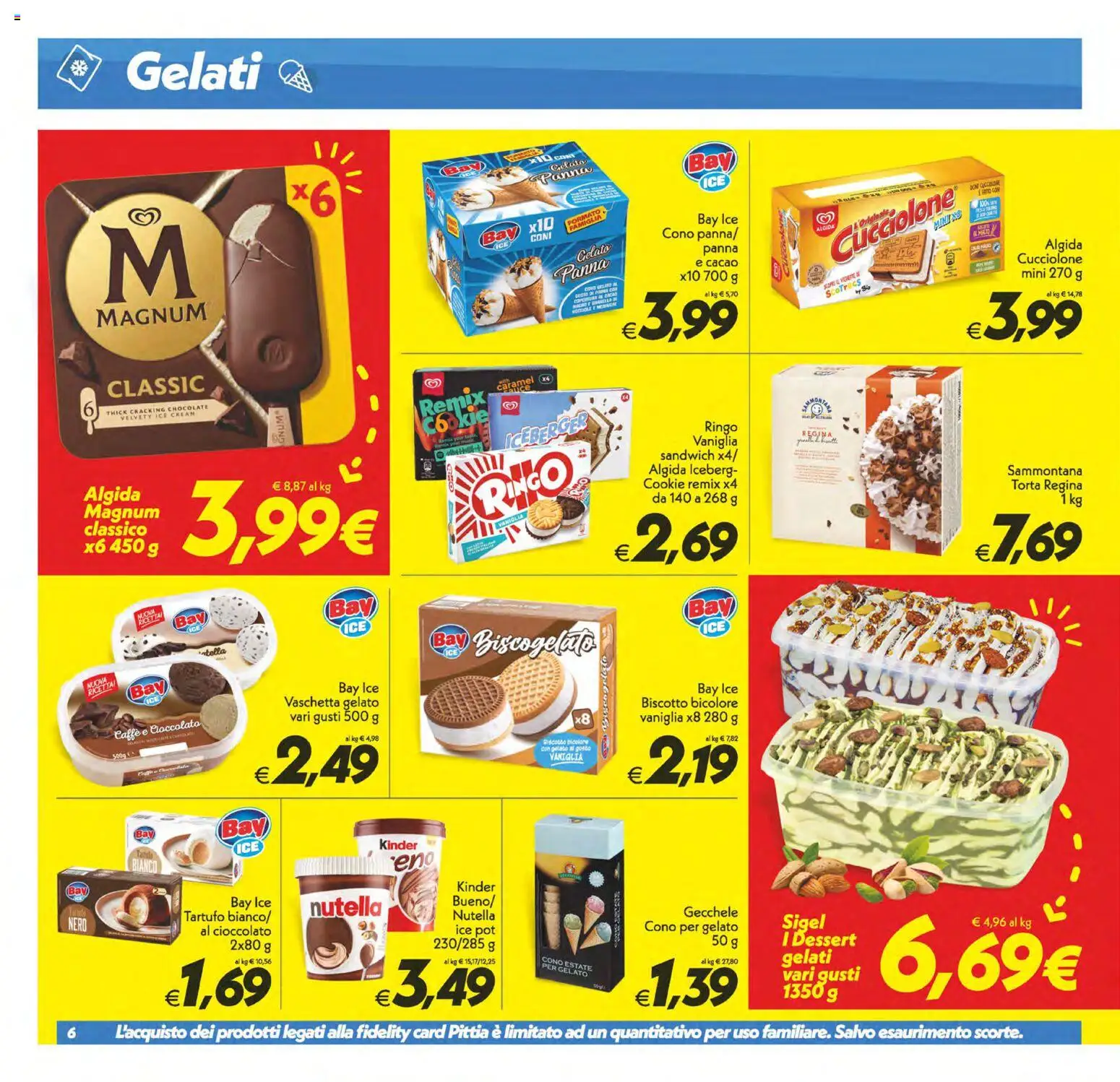 Volantino SuperConveniente del 11/08/2026 | Pagina: 6 | Prodotti: Vaniglia, Caffè, Gelato, Torta