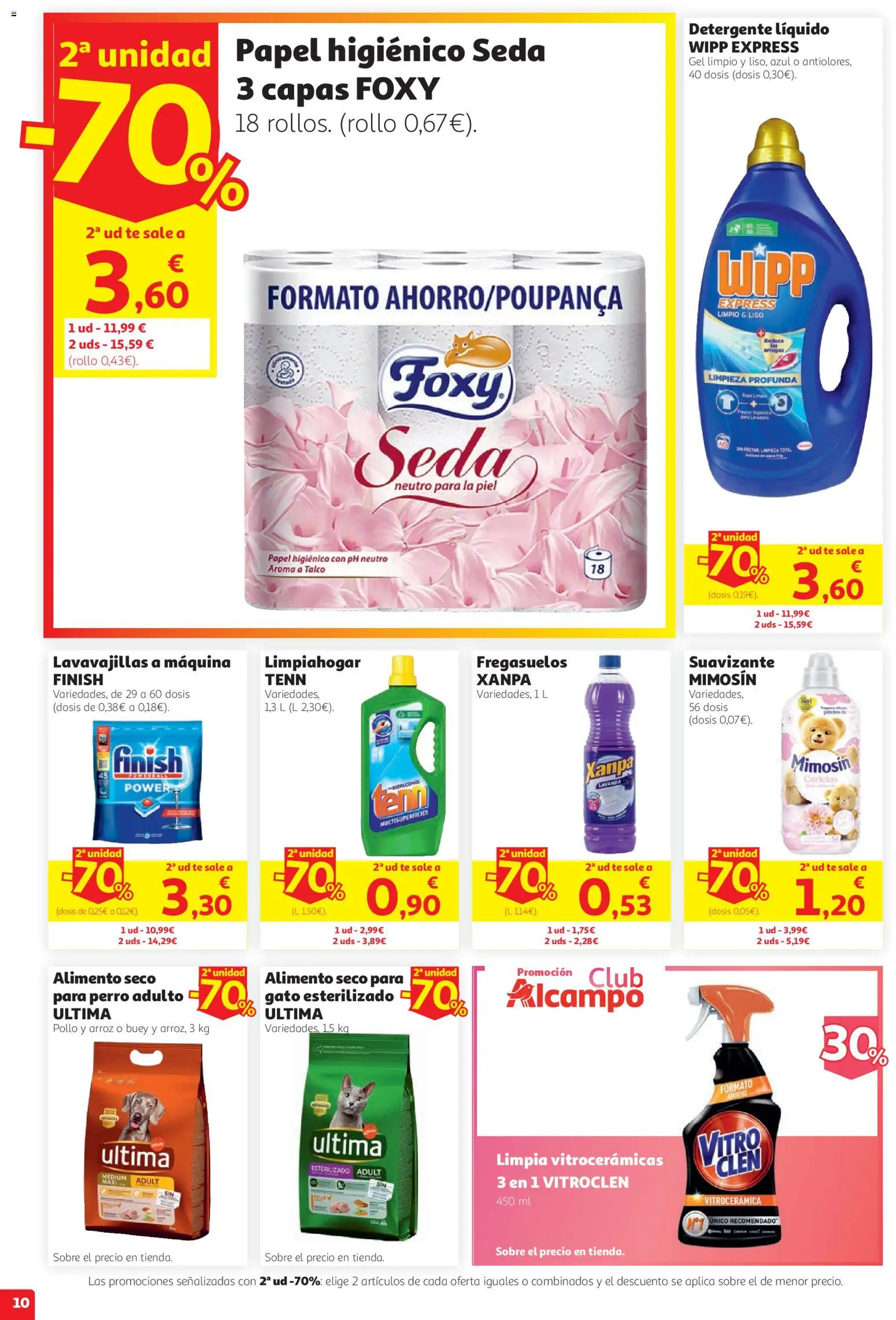 Alcampo Superstore Nacional │ válido desde el 27/08/2026 | Página: 10 | Productos: Detergente, Detergente líquido, Lavavajillas, Pollo