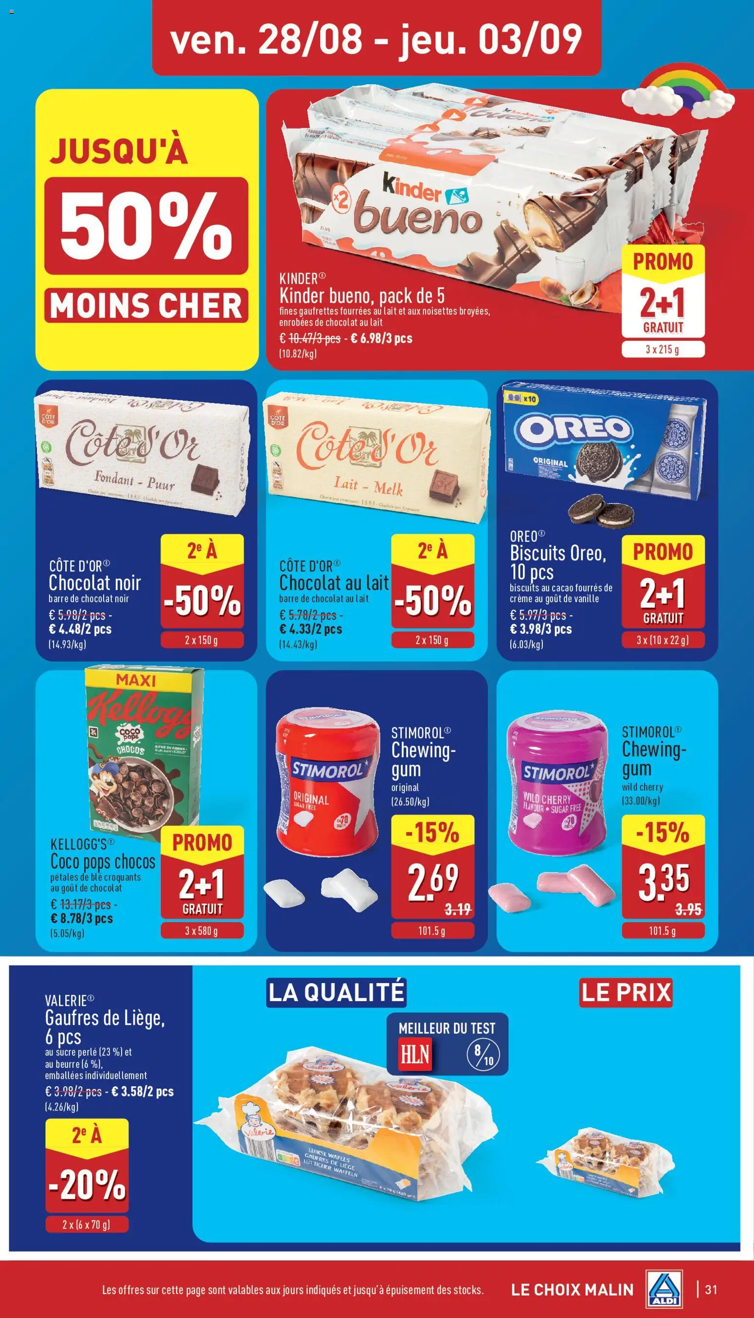 {H1} | Pagina: 31 | Producten: Cacao, Wafels, La, Crème