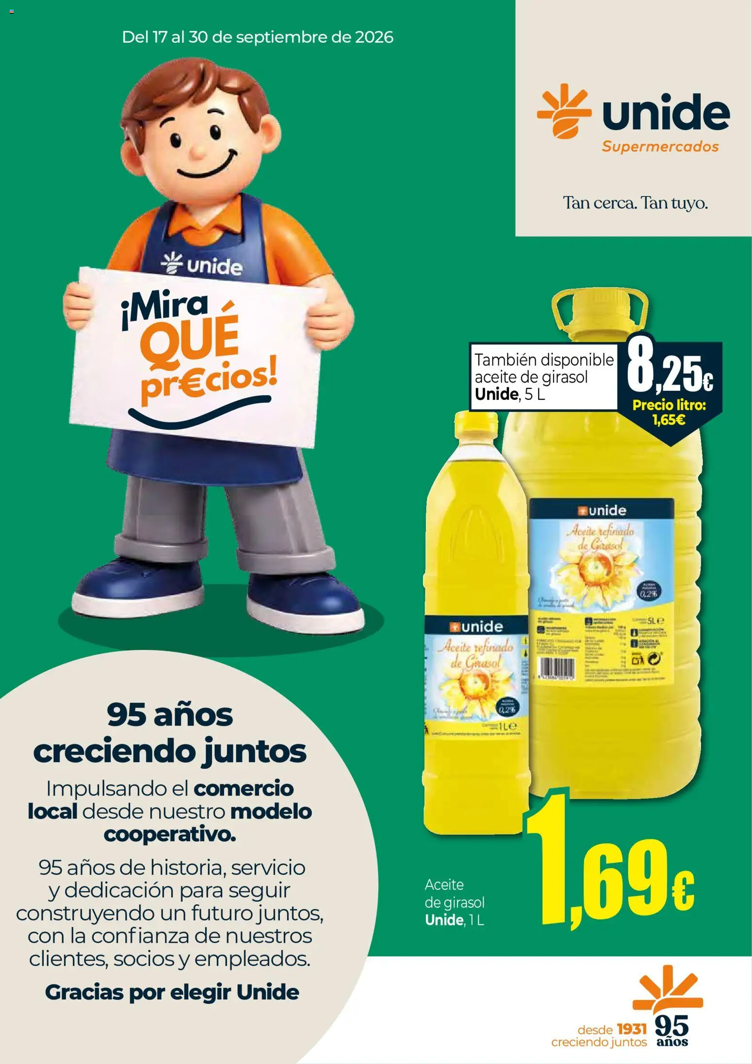 Unide folleto │ válido desde el 17/09/2026 | Página: 1 | Productos: Aceite, Aceite de girasol